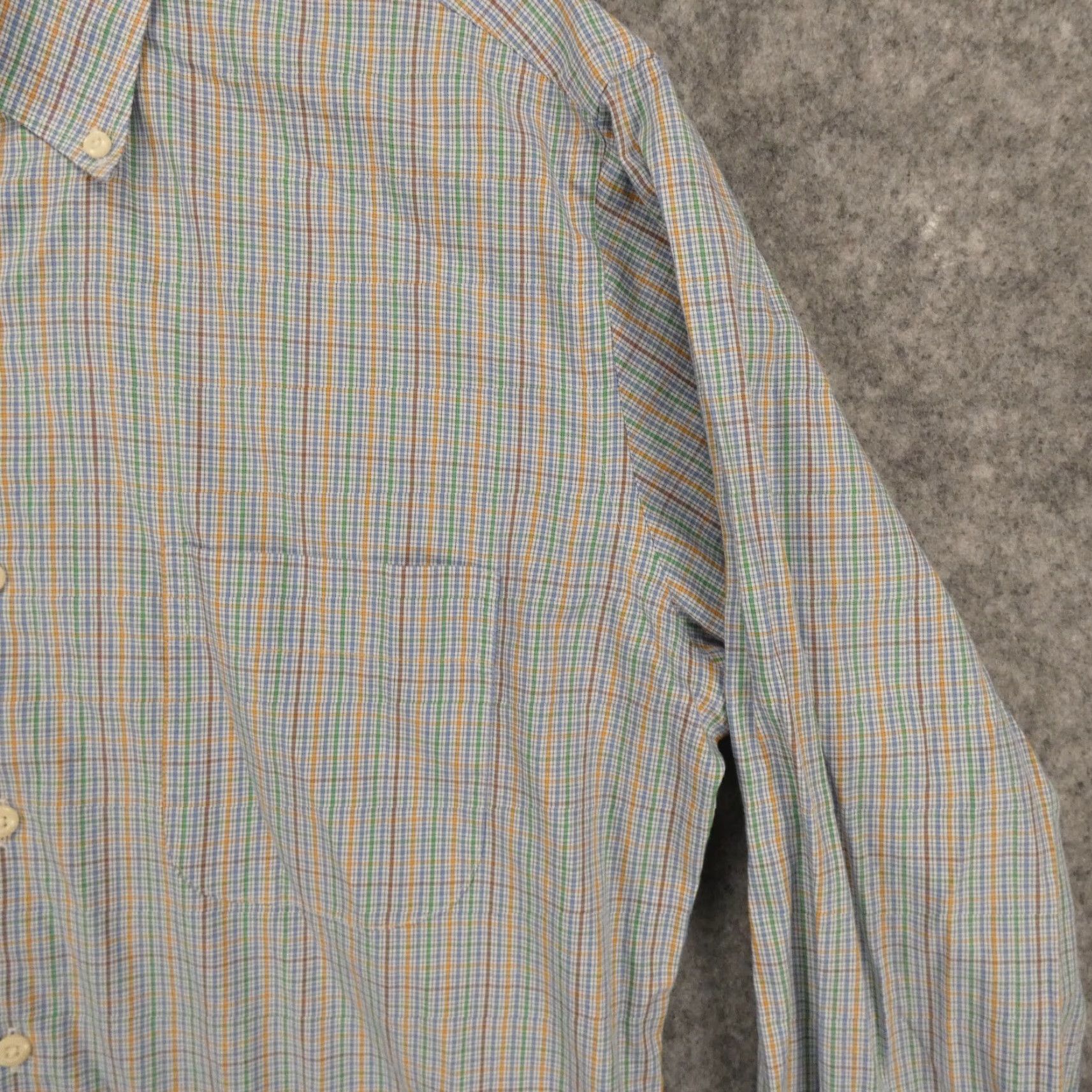 Peter Millar Peter Millar Shirt Mens Medium Long Sleeve Button Up Blue Green Check Shirt Size US M / EU 48-50 / 2 - 6 Thumbnail