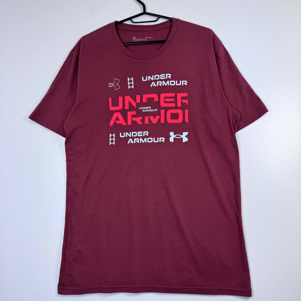 Under Armour Under Armour Graphic Logo T-Shirt Burgundy Red Mens Size M Size US L / EU 52-54 / 3 - 1 Thumbnail