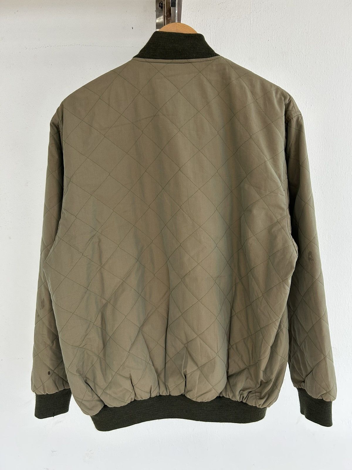 Burberry Bomber Quilted Jacket Olive Size US L / EU 52-54 / 3 - 2 Thumbnail