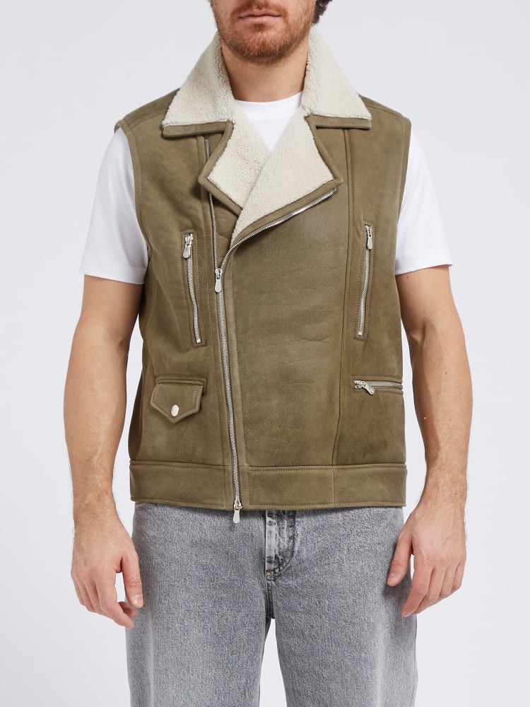 Brunello Cucinelli o1w1db10924 Fur Vest in Brown Size 48R - 1 Preview
