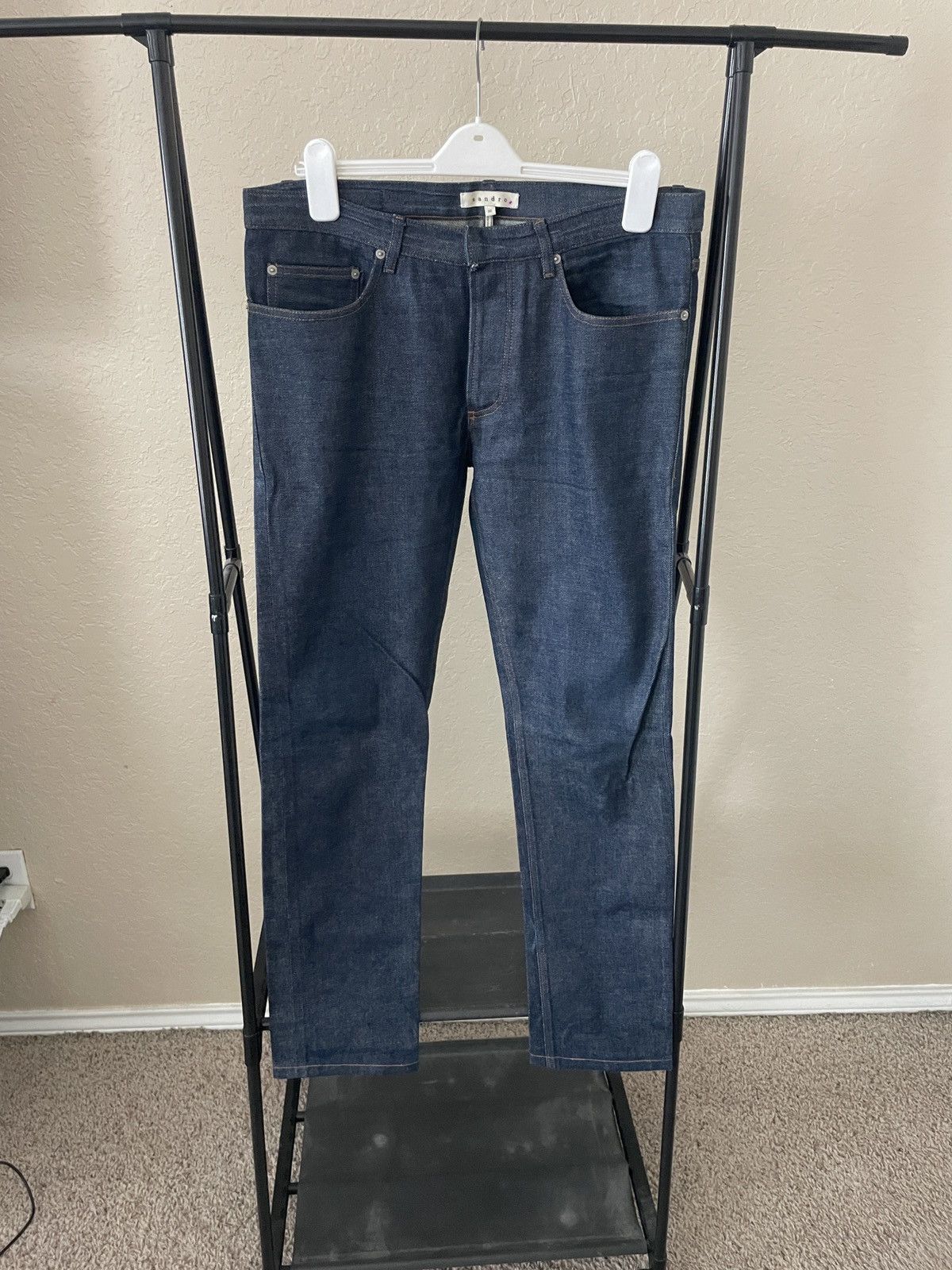 Sandro DK denim Selvedge Button Fly jeans Size US 35 - 1 Thumbnail