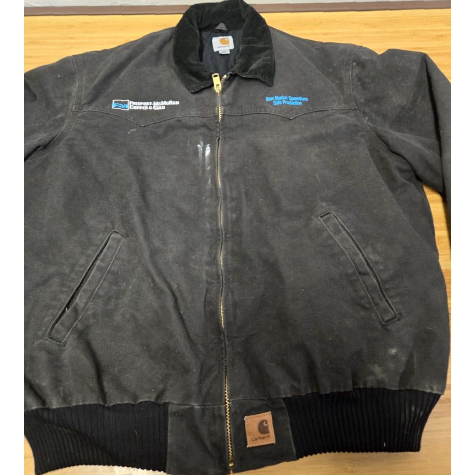Carhartt VINTAGE Carhartt Santa Fe Canvas Jacket Mens XL Black Quilted Corduroy Bomber Jacket Size US XL / EU 56 / 4 - 3 Thumbnail