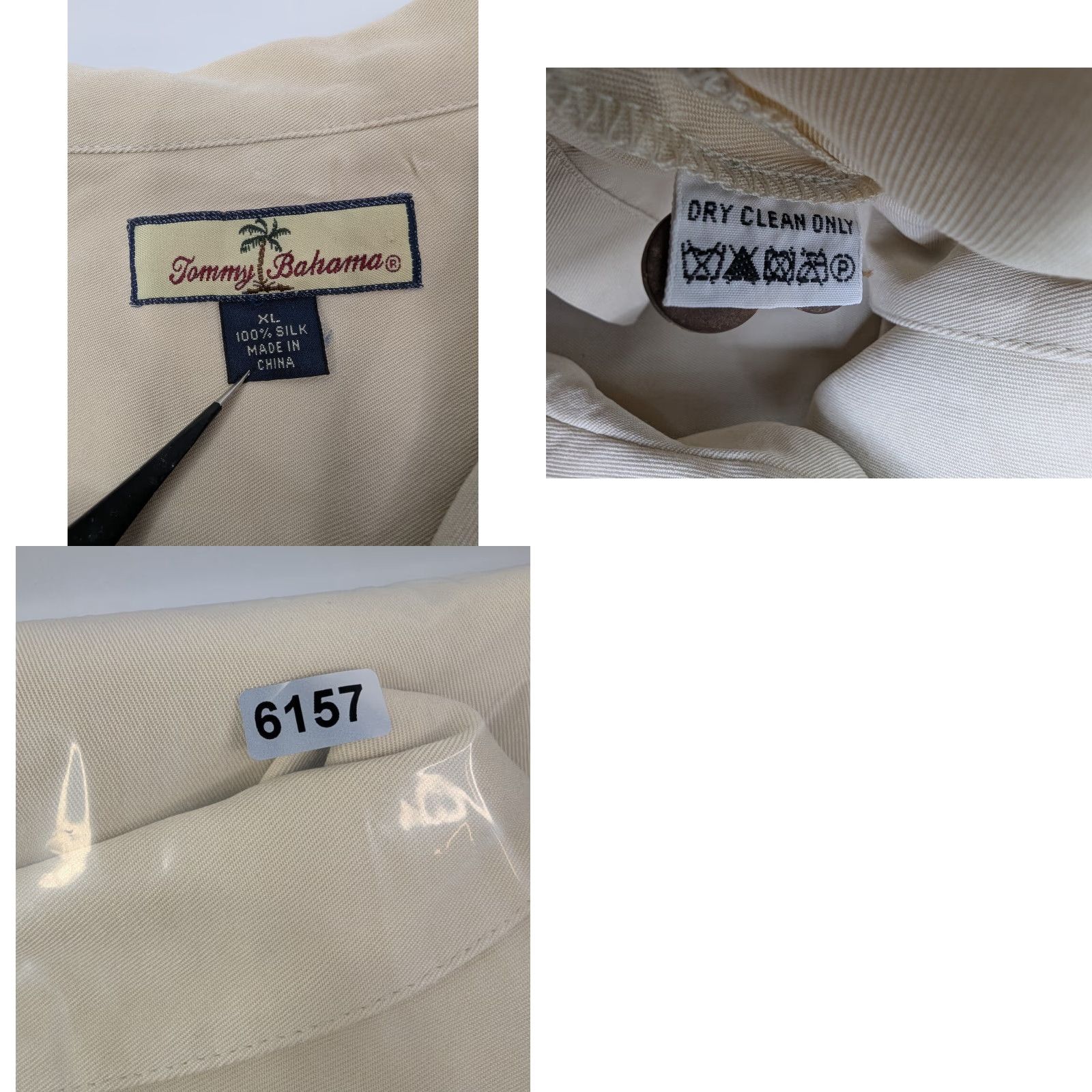 Tommy Bahama VINTAGE Tommy Bahama Shirt Men's XL Embroidered Sail Fast Live Slow 100% Silk Hawaiian Beach Nautical Shirt Size US XL / EU 56 / 4 - 9 Thumbnail