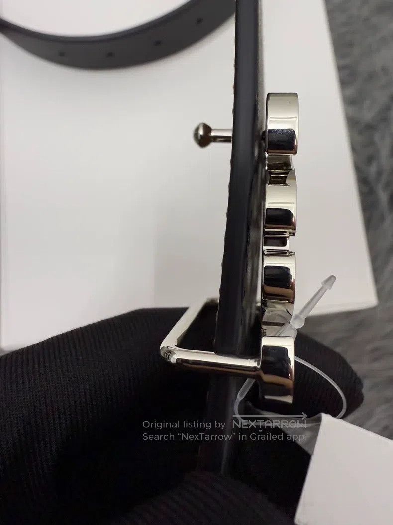 Other Loewe size 105 Double-Sided Smooth Buckle Cowhide Belt Size ONE SIZE - 4 Thumbnail