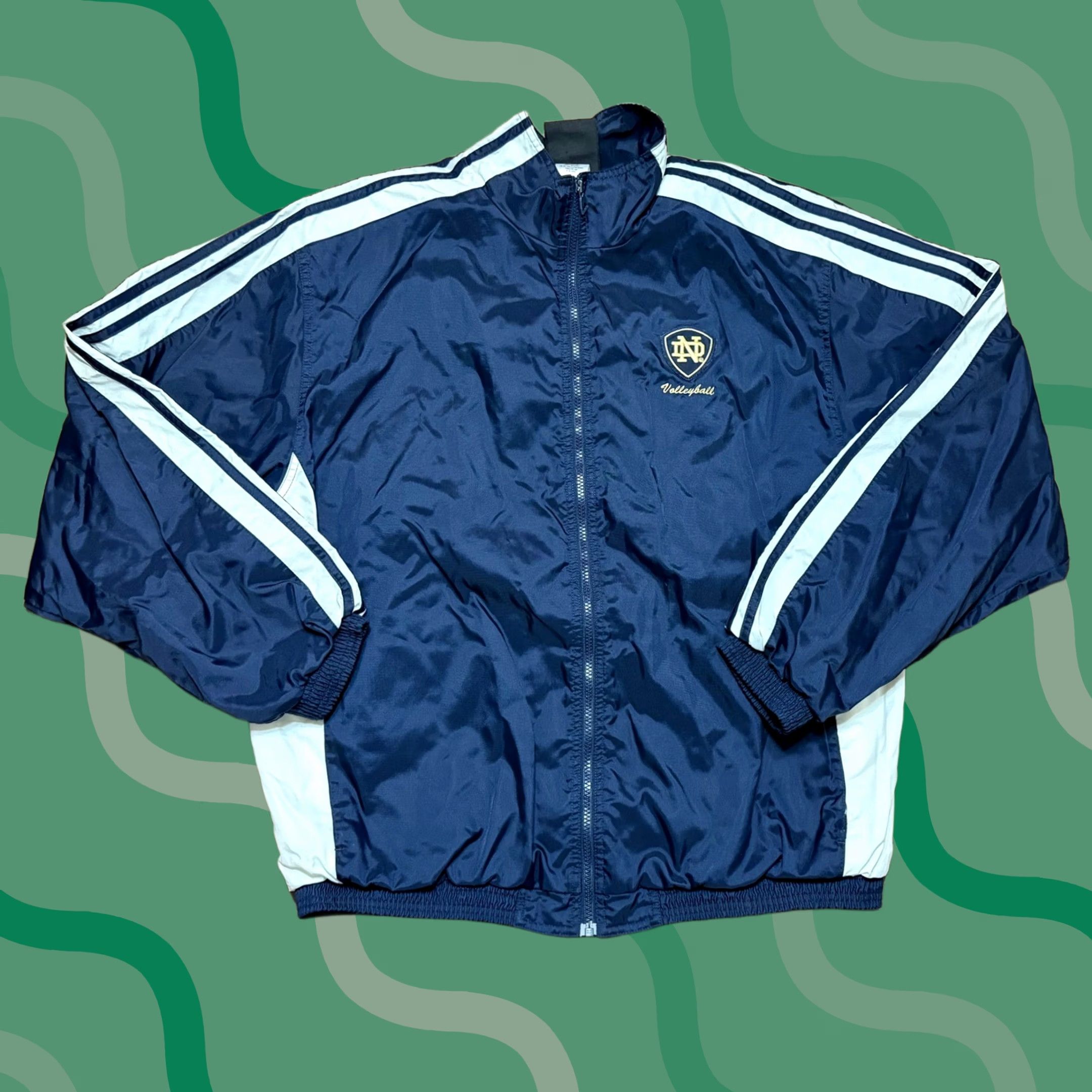 Adidas Vintage Adidas Team Track Jacket Size 2XL Mens Black Nylon 