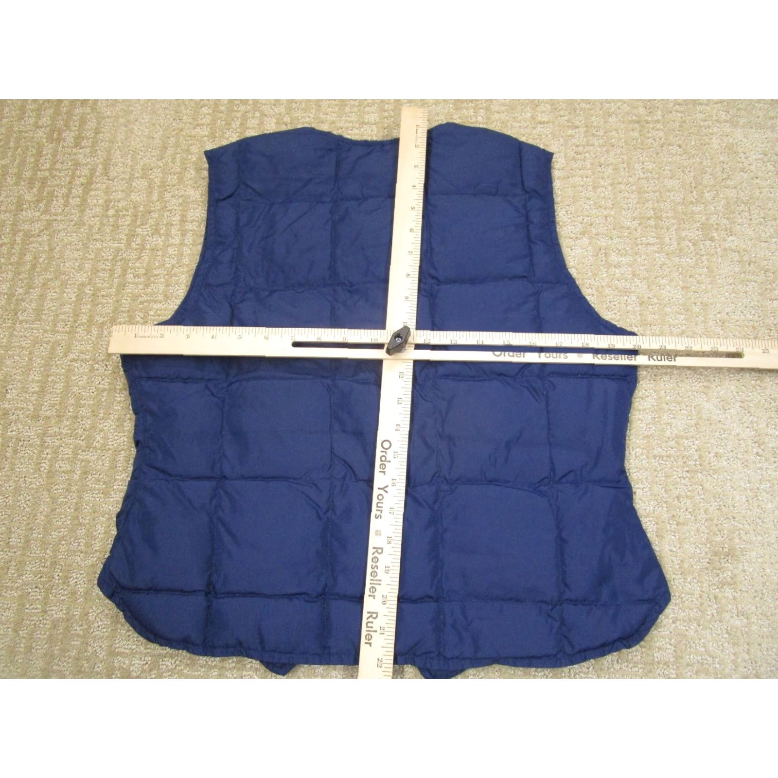 Eddie Bauer Eddie Bauer Vest Women Large Blue Goose Down Puffer Full Zip Quilted Hiking Size L / US 10 / IT 46 - 4 Thumbnail