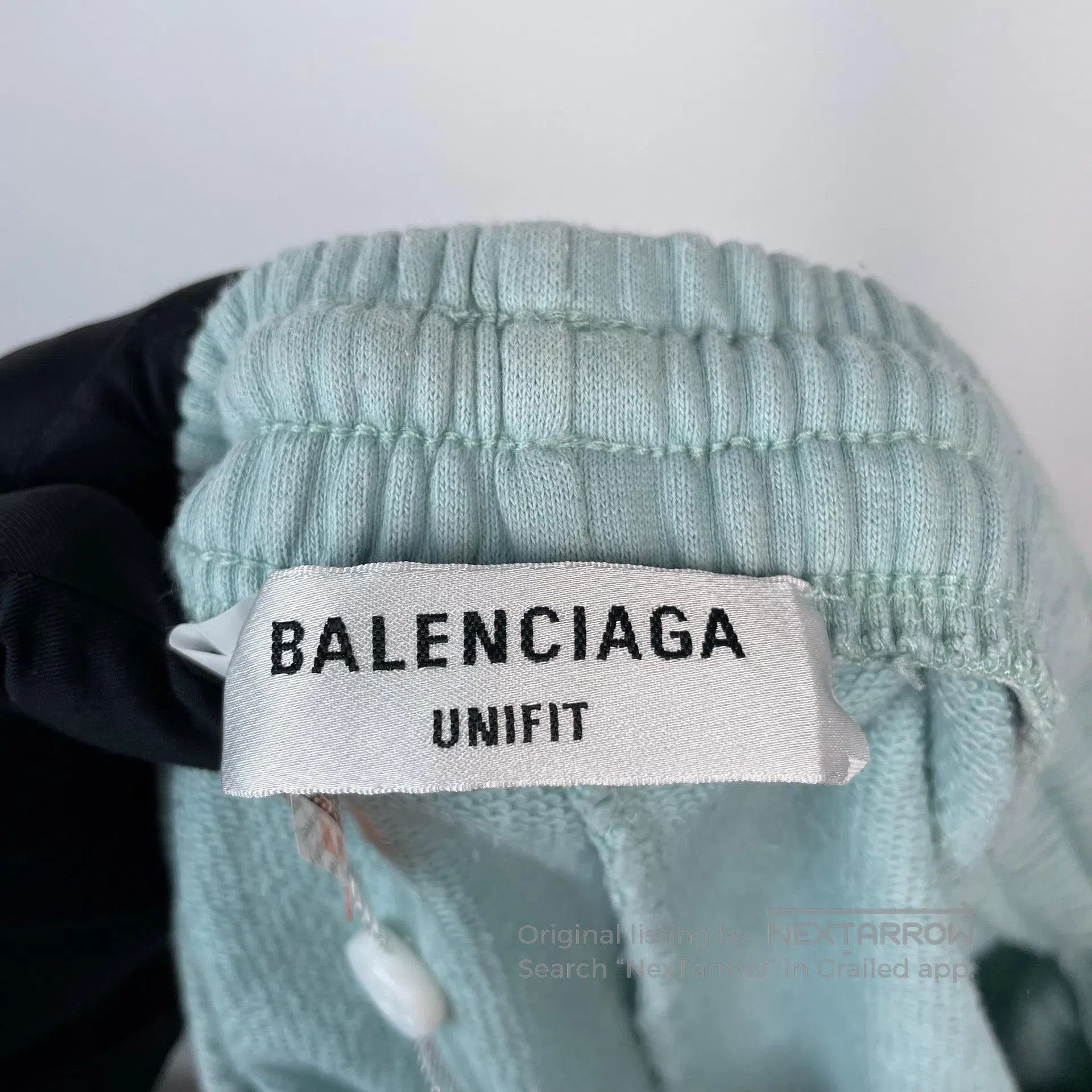 Balenciaga Balenciaga size M Ivory Blue Cola Embroidered Short Pants| Size US 27 - 5 Thumbnail