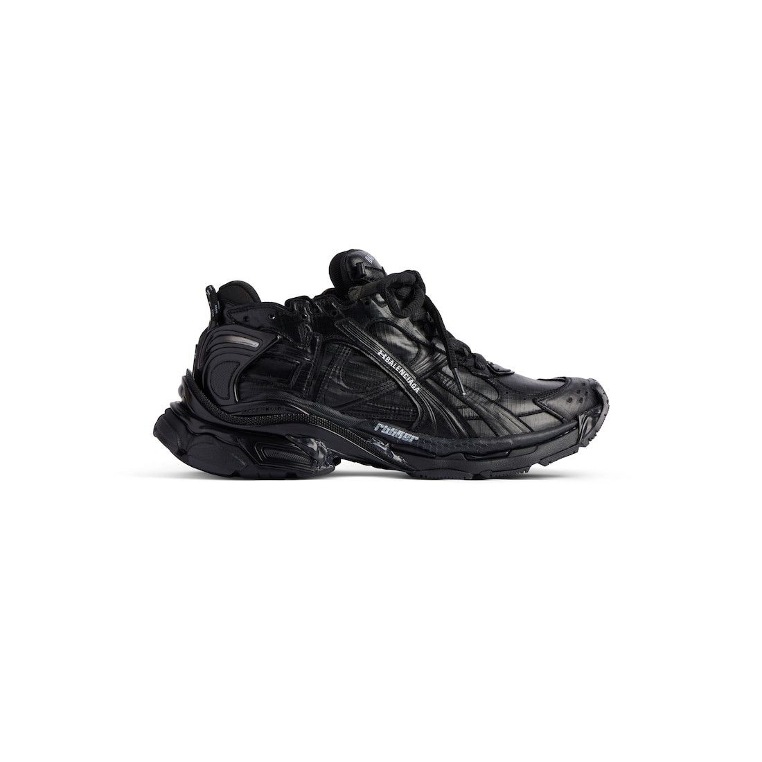 Balenciaga × Under Armour o1w1db10625 Under Armour® Runner Ripstop Sneakers in Black Size US 12 / IT 42 - 1 Thumbnail
