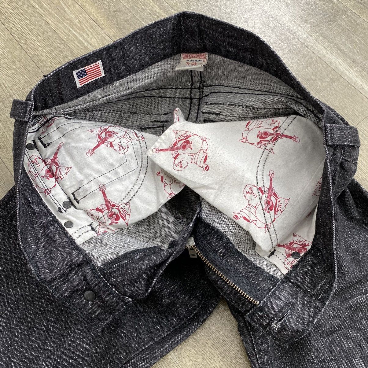 True Religion Vintage True Religion Ricky Black Dark Wash Jeans Size US 36 / EU 52 - 5 Thumbnail