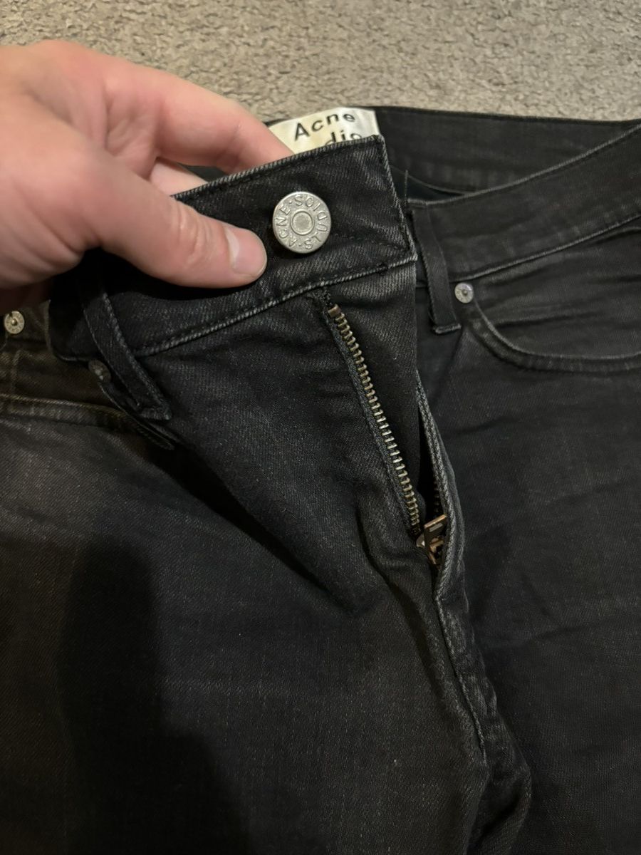 Acne Studios Acne Studios Ace Cash Black Skinny Jeans Size US 27 - 4 Thumbnail
