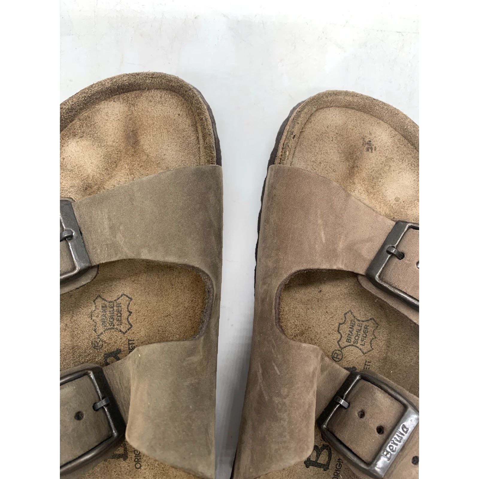Birkenstock Birkenstock Sandal Women’s 6 37 Leather 2-Strap Betula Slip-On Flat Footbed Mocca Brown Size US 5 / IT 35 - 3 Thumbnail