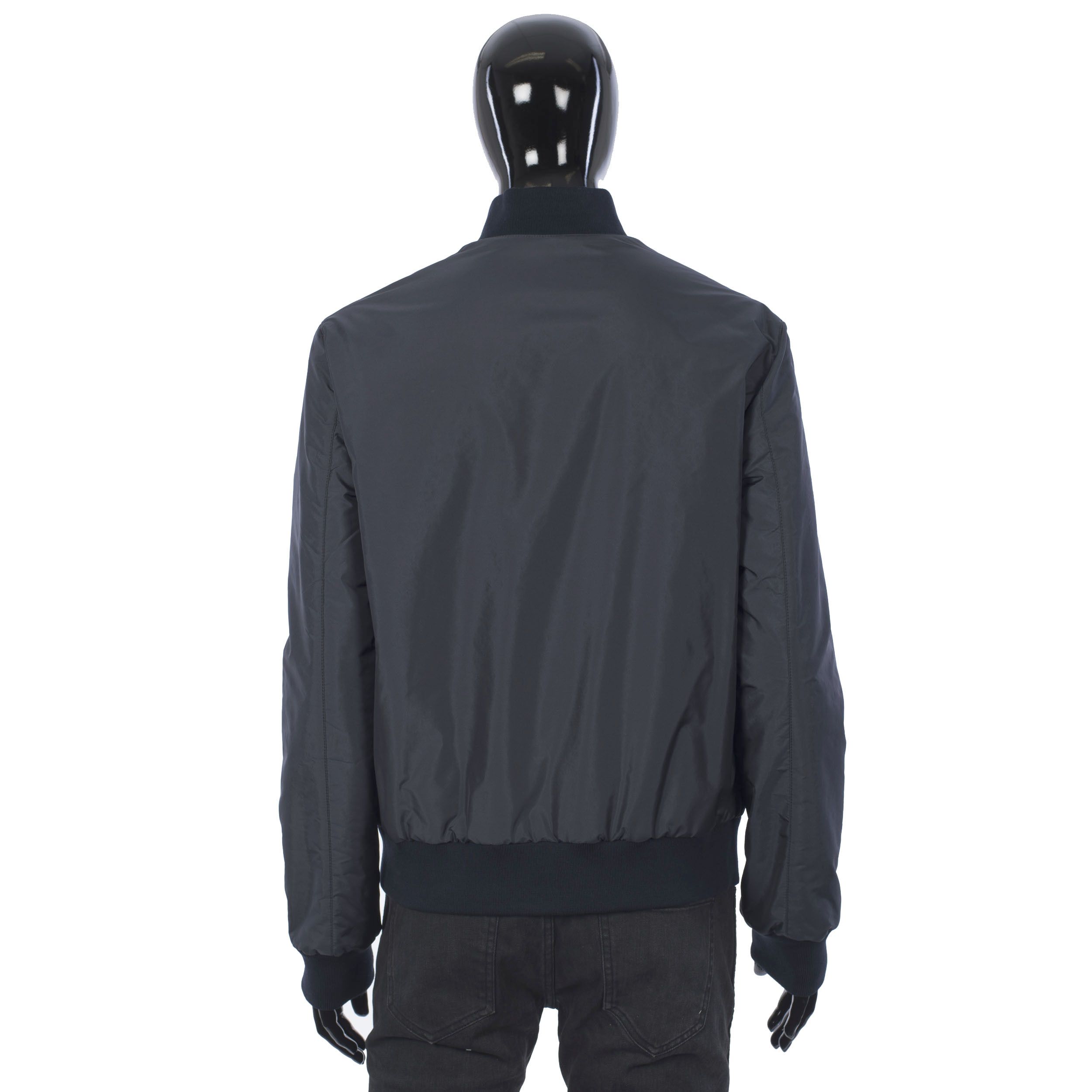 Brioni Reversible Blouson Jacket In Navy Blue Virgin Wool & Nylon Size US XL / EU 56 / 4 - 2 Thumbnail