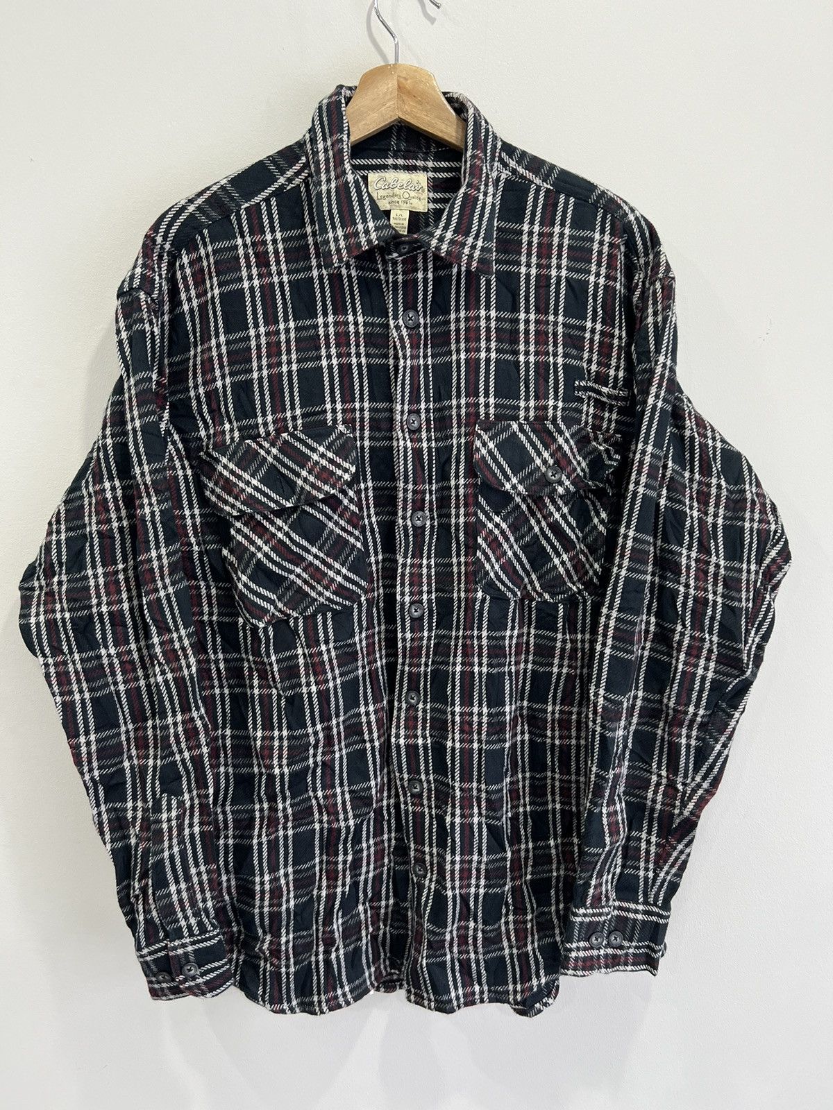 Cabelas Mens Cabelas Plaid Button Up Shirt L tall Size US L / EU 52-54 / 3 - 1 Thumbnail