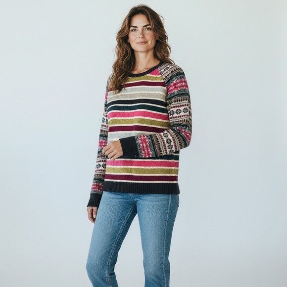 Other Tabitha Webb Wool Striped Multicolor Sweater Size M / US 6-8 / IT 42-44 - 1 Thumbnail