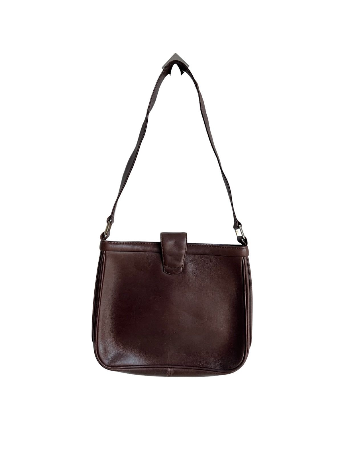 Genuine Leather × Gucci Vintage 1980s Gucci GG Crossbody Leather Sling Bag Size ONE SIZE - 6 Thumbnail