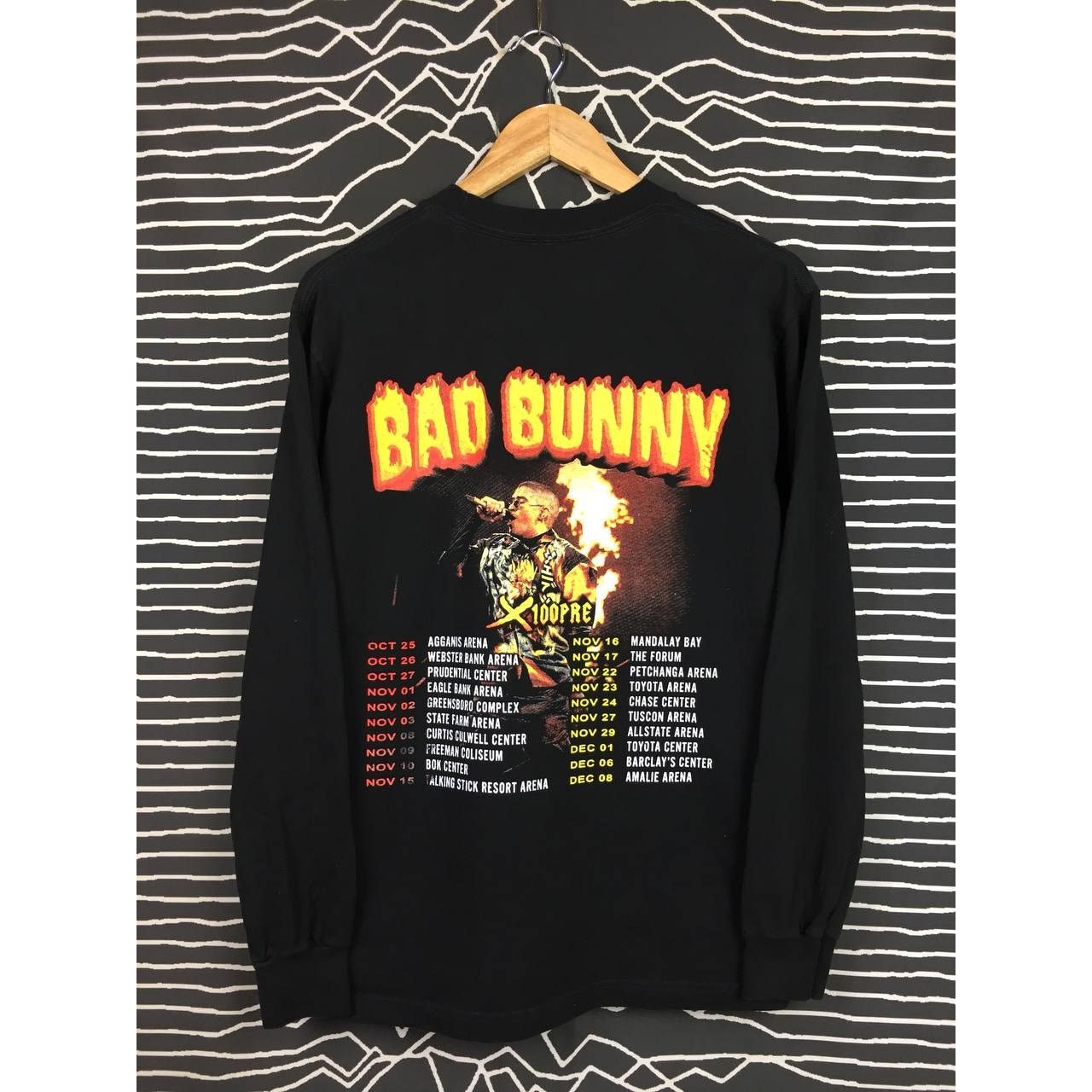 Band Tees × Rap Tees Bad Bunny Rapper X100pre Tour Longsleeve Rap Tees Size US M / EU 48-50 / 2 - 1 Thumbnail