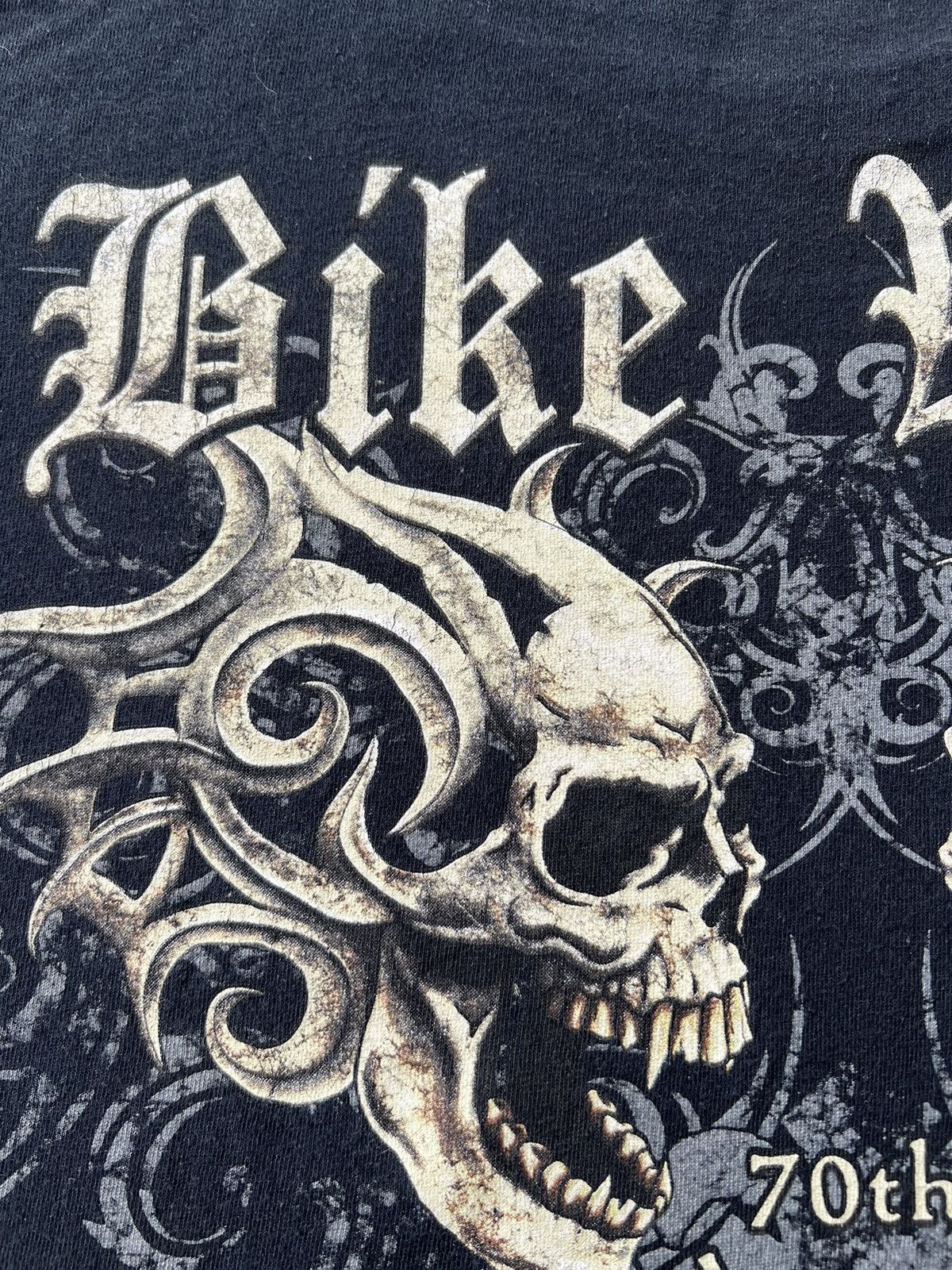 Vintage Vintage 2011 Bike Week Daytona Beach Skull Harley Y2k Tshirt Size US M / EU 48-50 / 2 - 11 Thumbnail