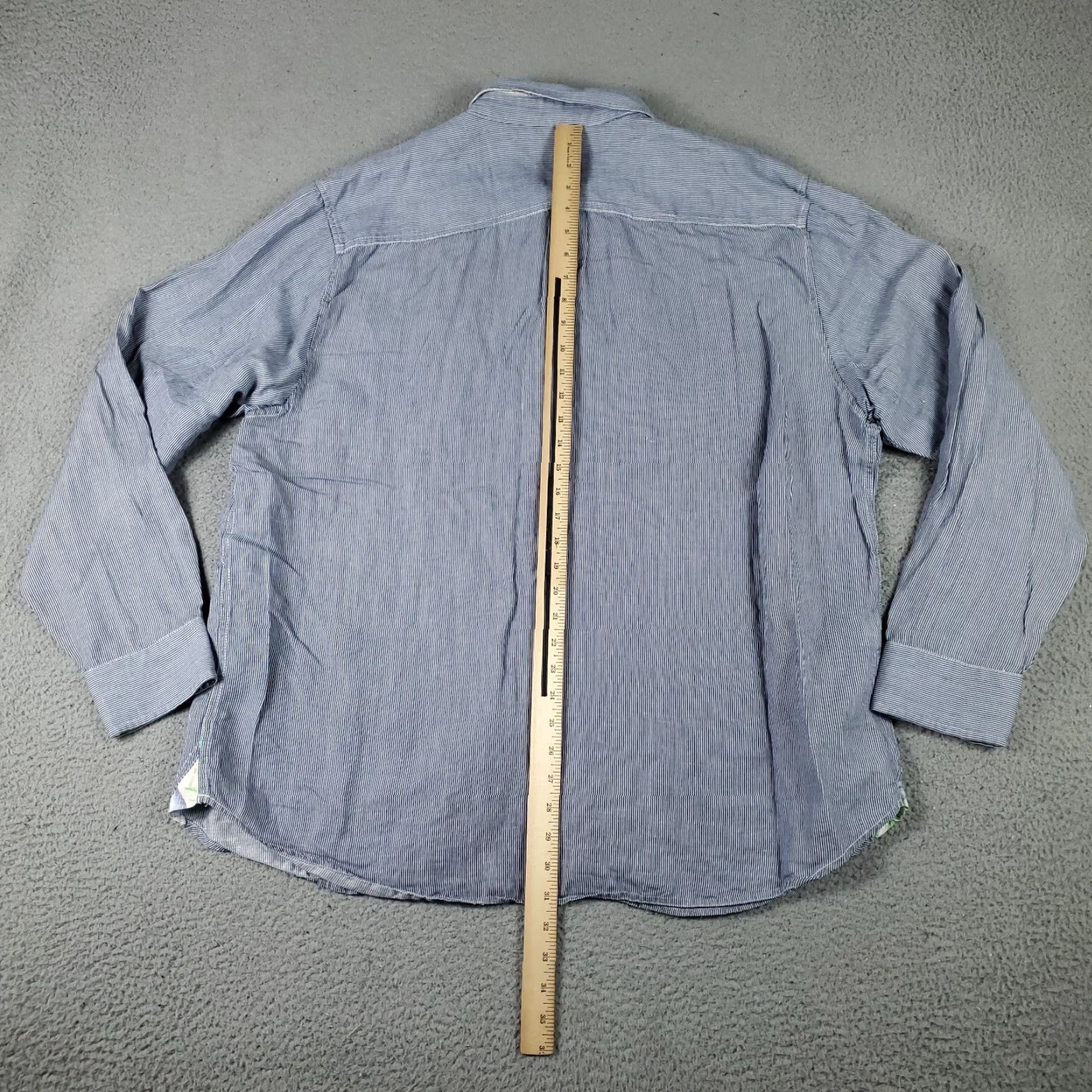 Tommy Bahama Tommy Bahama Shirt Mens 2XL Blue Striped Button-Up Long Sleeve Size US XXL / EU 58 / 5 - 4 Thumbnail