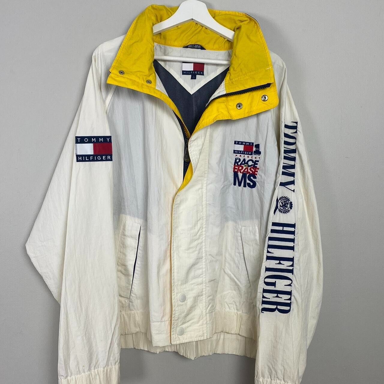 Tommy Hilfiger Vintage Tommy Hilfiger Sailing Hooded Jacket Size US XL / EU 56 / 4 - 2 Thumbnail