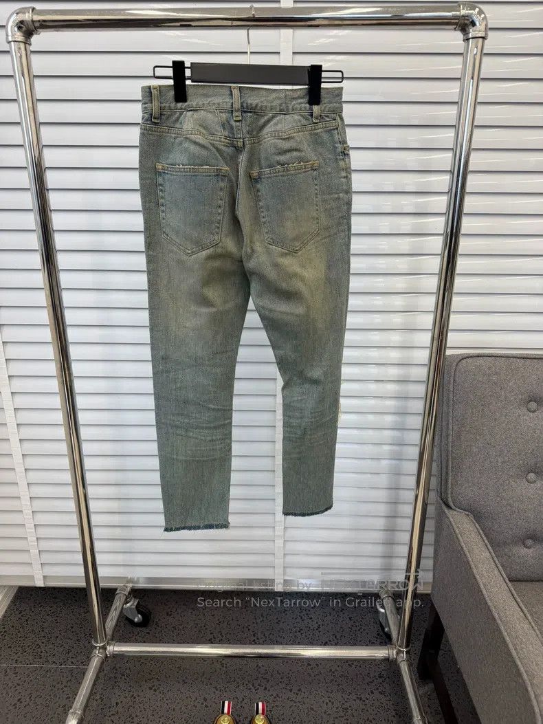 Saint Laurent Paris Saint Laurent Paris Cut pure color denim jeans i Size US 27 - 2 Thumbnail
