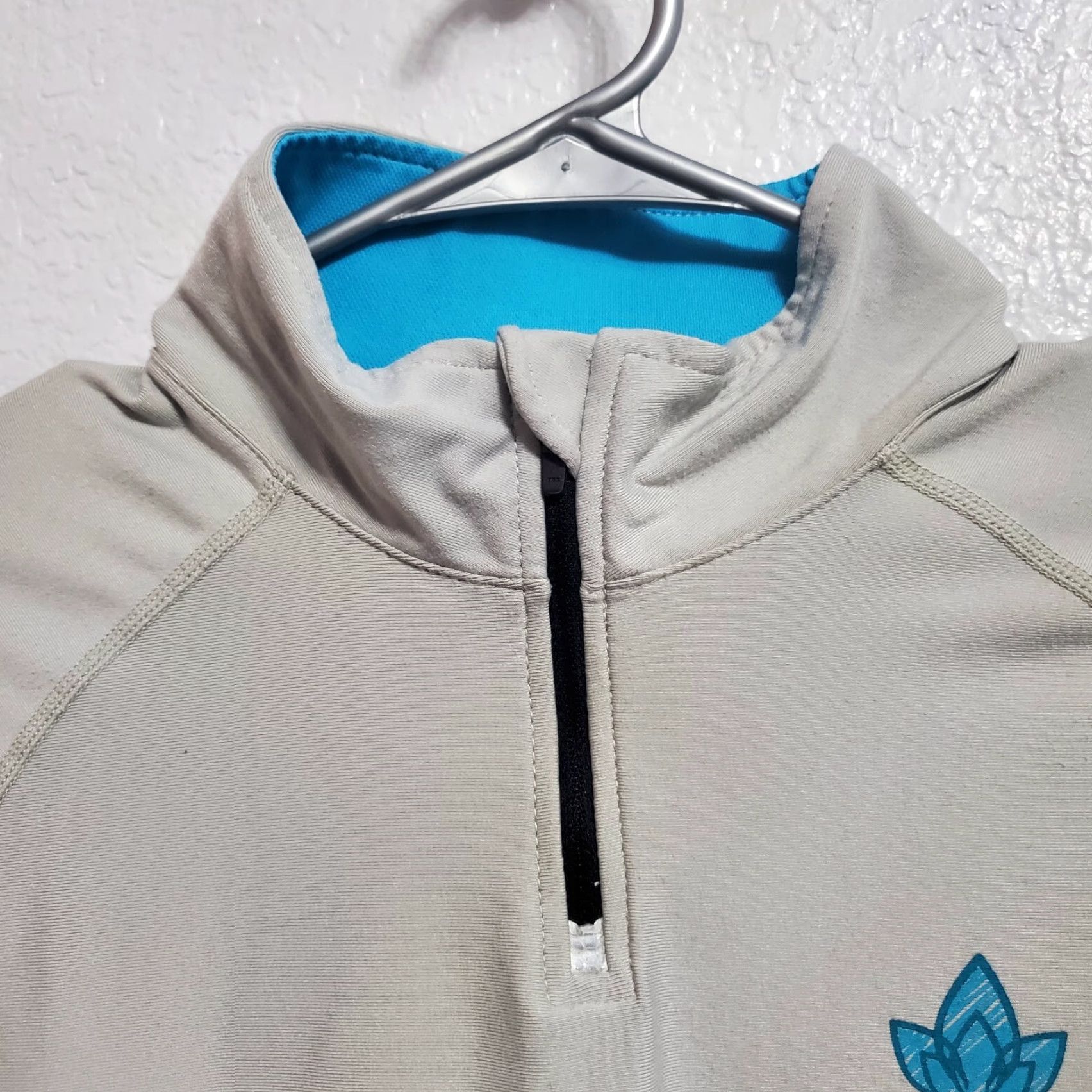 Vintage NRS Womens H2Core Lightweight 1/4 Zip Pullover Gray Blue Long Sleeve L Shirt Mens Size L / US 10 / IT 46 - 4 Thumbnail