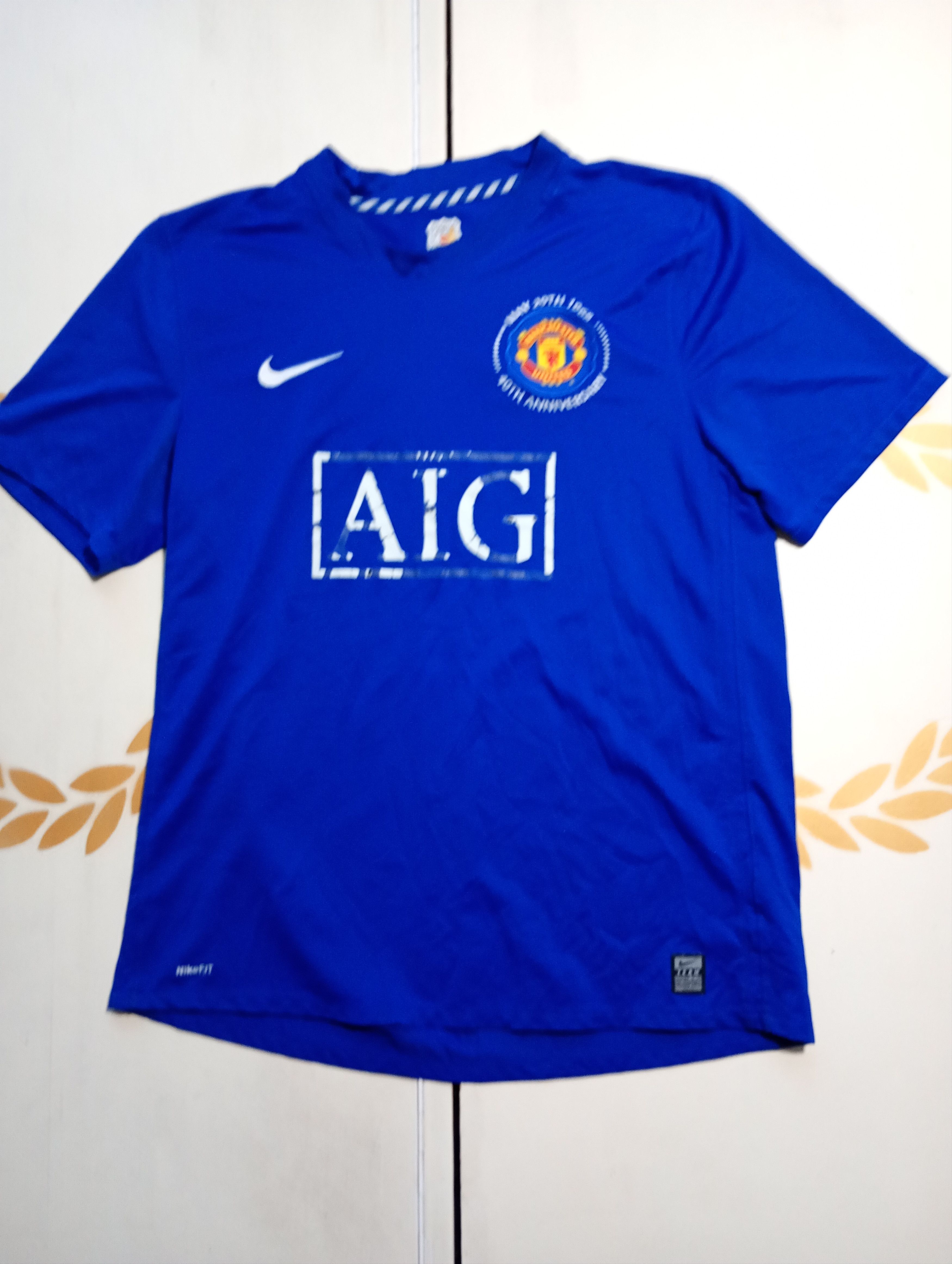 Nike MANCHESTER UNITED 2008 2009 THIRD SOCCER JERSEY NIKE Size US XL / EU 56 / 4 - 1 Thumbnail