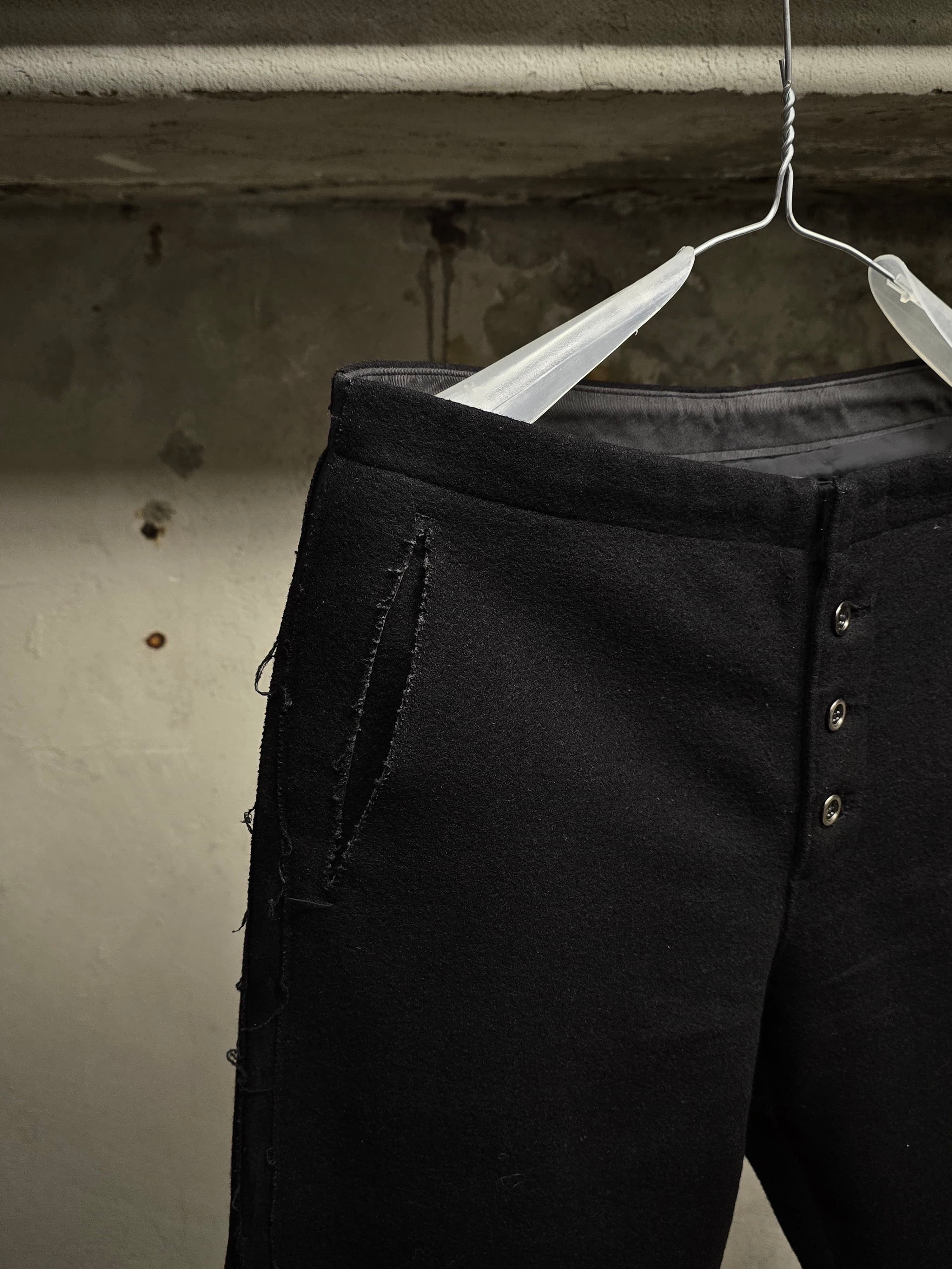 Isamu Katayama Backlash Backlash Blistered Sheepskin Wool Bootcut Pants Size US 30 / EU 46 - 2 Thumbnail