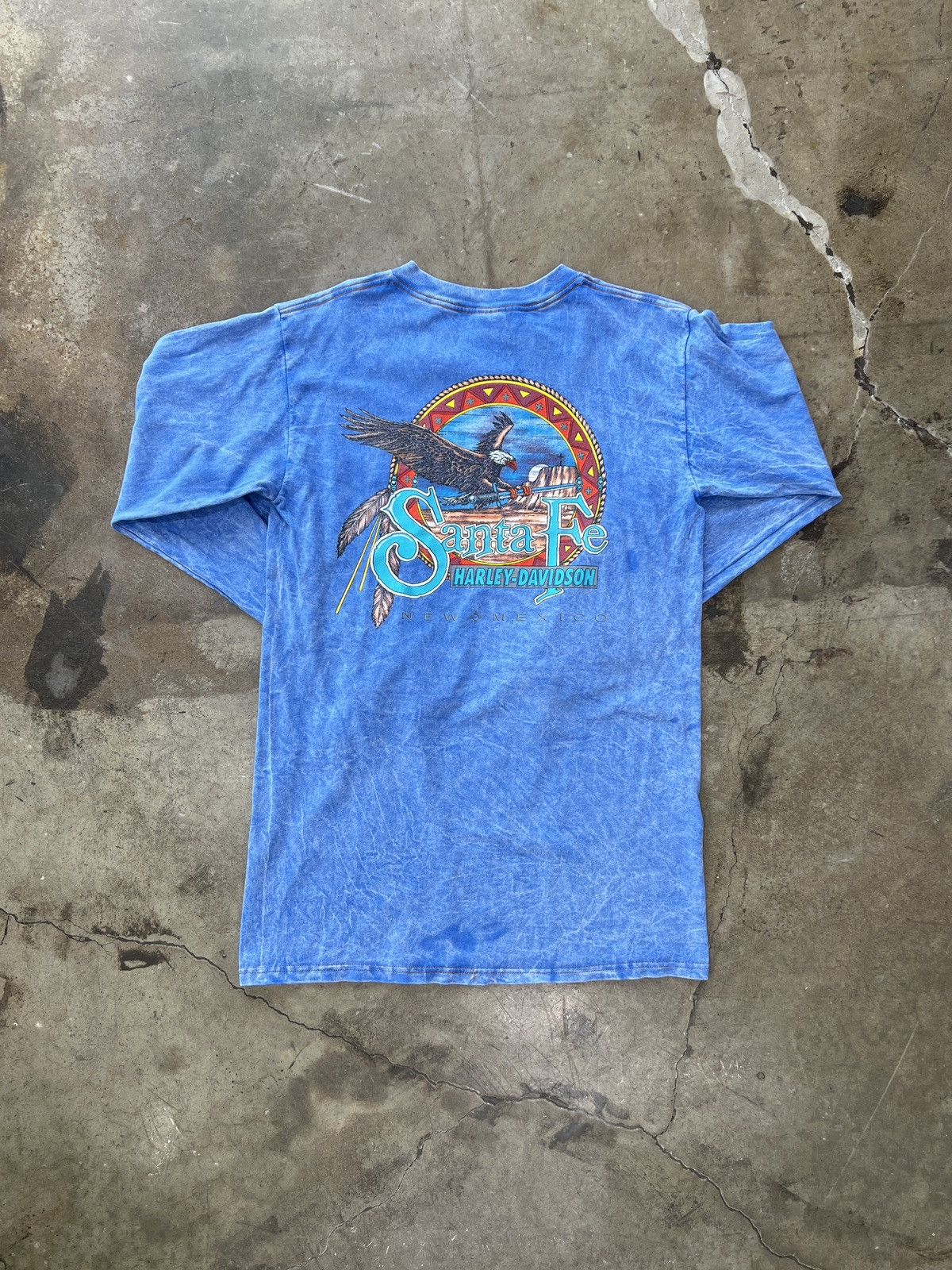 Vintage Vintage Harley Davidson Santa Fe New Mexico LS Tee Medium Size US M / EU 48-50 / 2 - 2 Thumbnail