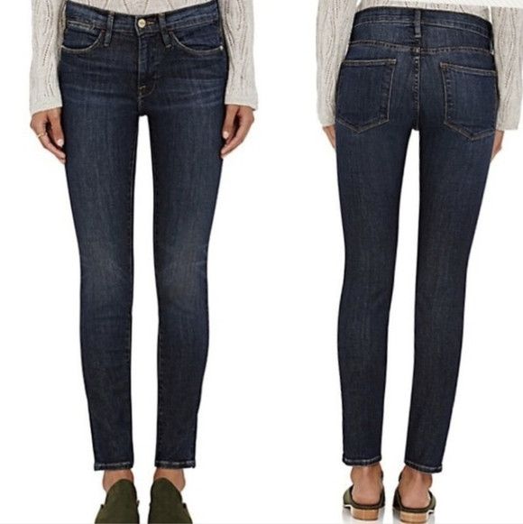 Frame Le High Harvard Skinny Jeans Denim Distressed School Size 26" / US 2 / IT 38 - 6 Thumbnail