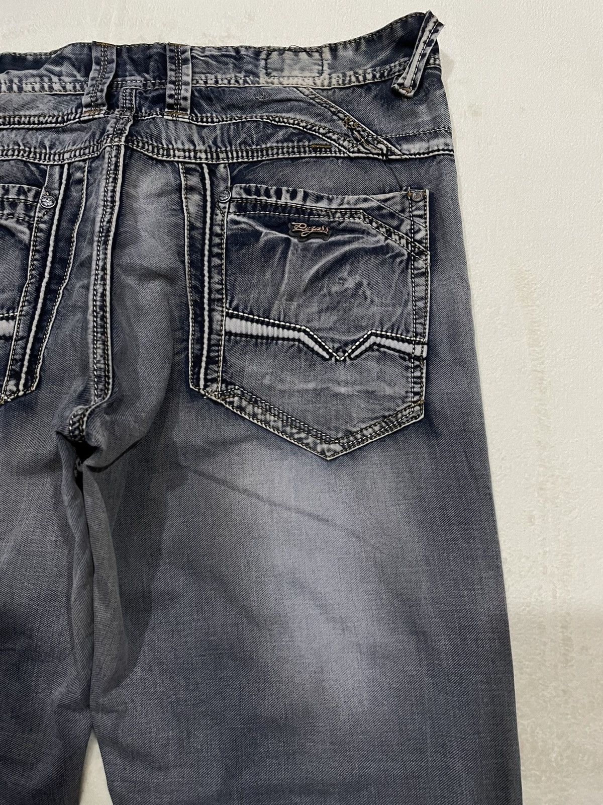 Japanese Brand Vintage Regass Denim Straight Cut Faded Jeans Size US 36 / EU 52 - 18 Thumbnail