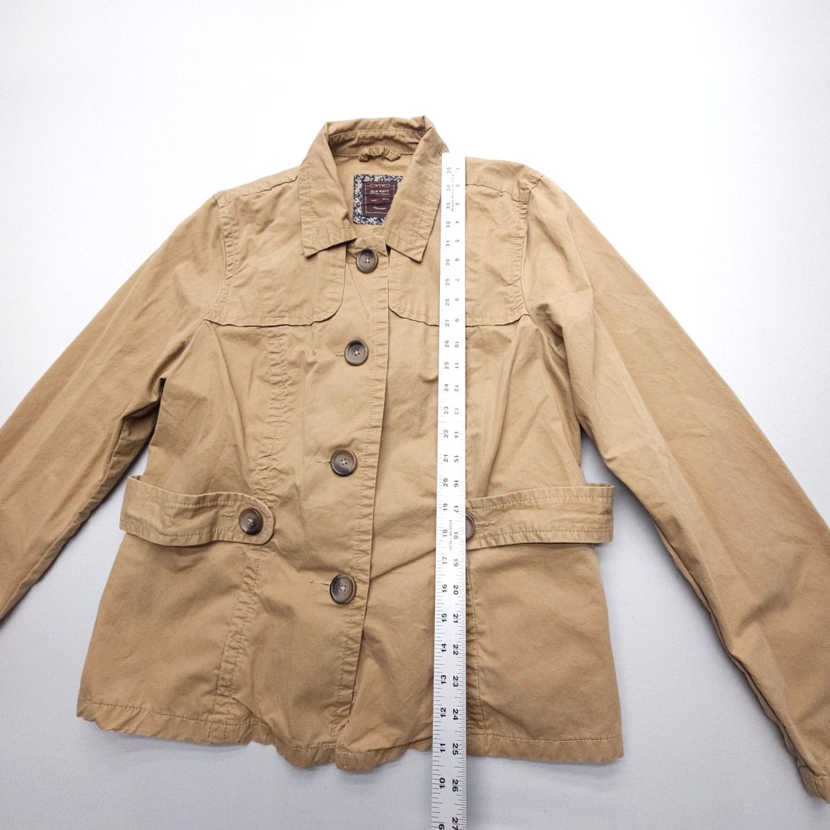 Old Navy Old Navy Button Up Twill Travel Jacket XL Brown Collared Shirt Women Regular Jacket Size XL / US 12-14 / IT 48-50 - 6 Thumbnail