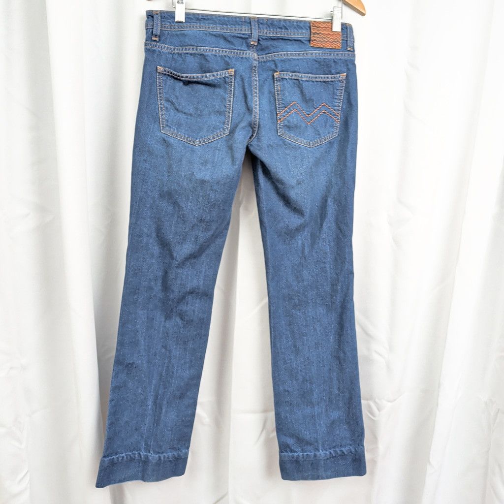 Missoni Ladies' Missoni Italian Made Low Rise 100% Cotton Jeans Size 32" / US 10 / IT 46 - 3 Thumbnail