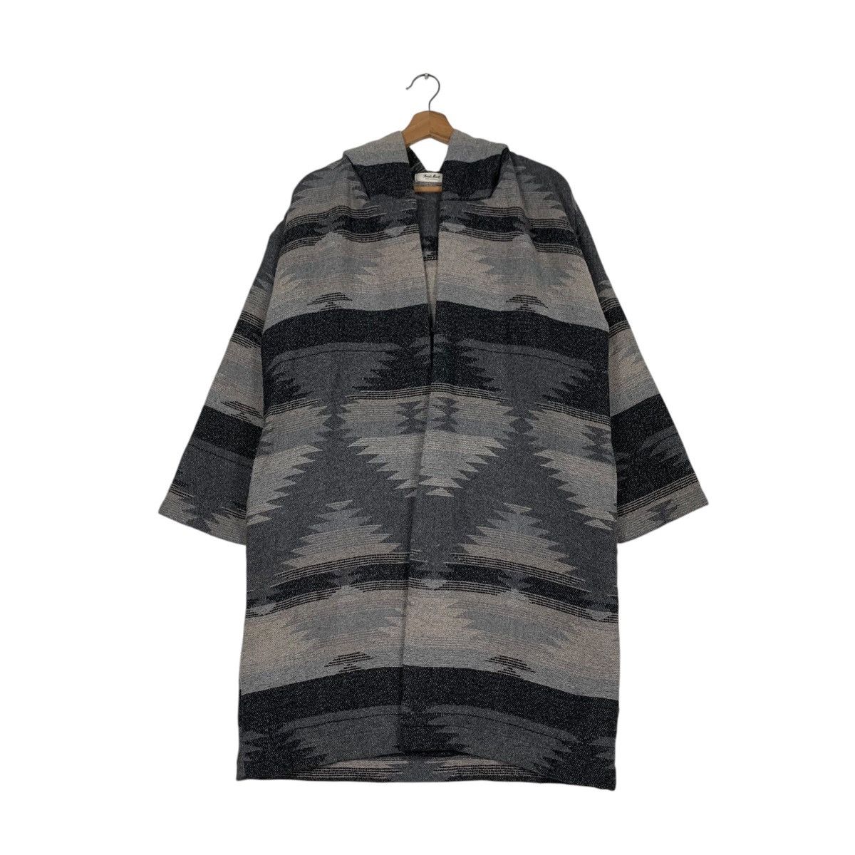 Japanese Brand Free's Mart Love California Buttonless Overcoat #1252-C57 Size US M / EU 48-50 / 2 - 1 Thumbnail