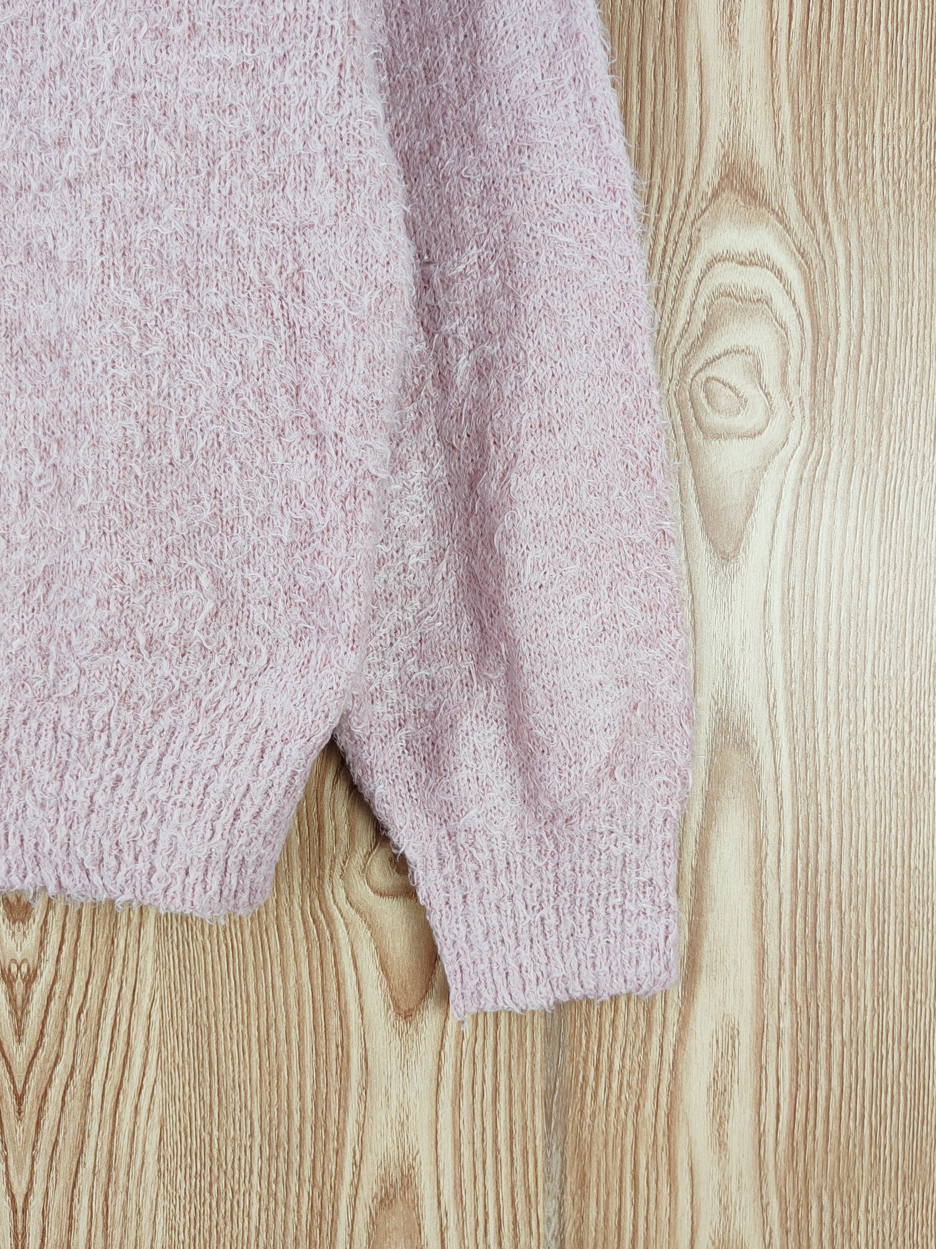 GU × Japanese Brand GU Pink Fur Mohair Knitwear Sweatshirts #W568 Size L / US 10 / IT 46 - 6 Thumbnail