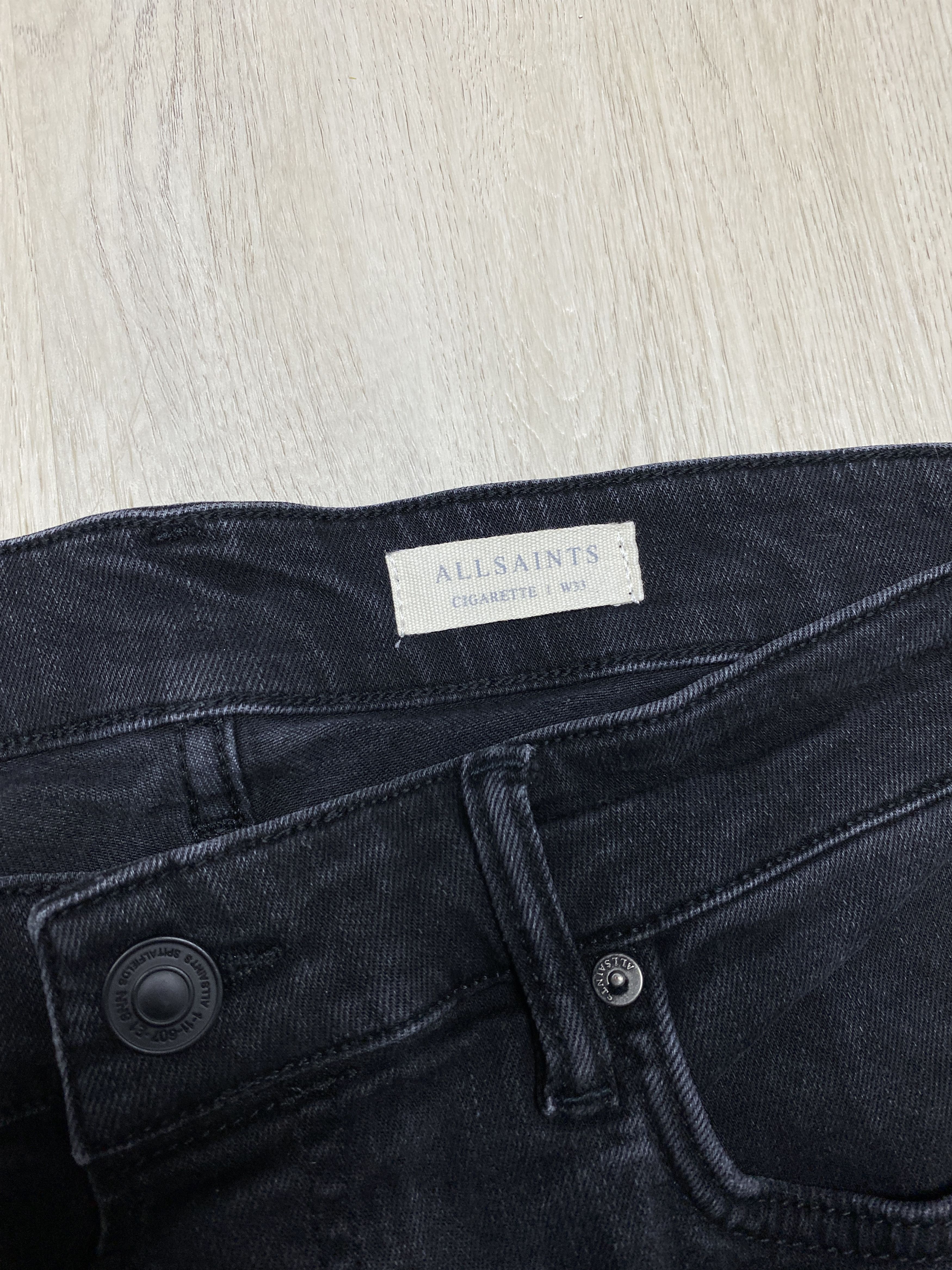 Allsaints Allsaints Damaged Cigarette Mens Denim Pants Jeans Size US 33 - 3 Thumbnail