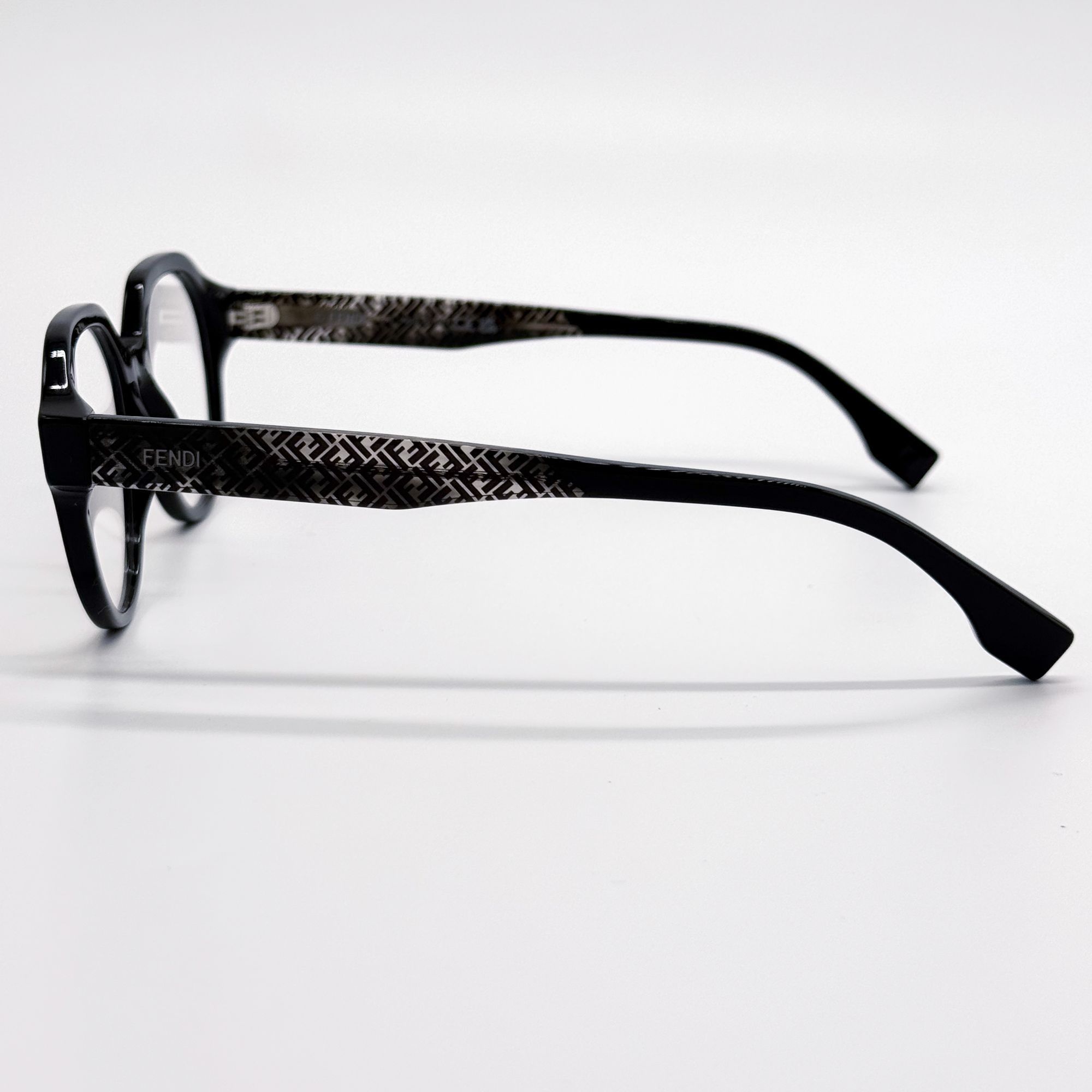 Fendi NEW FENDI EYEGLASES FE50049I 001 ROUND BLACK WOMEN EYEWEAR F Size ONE SIZE - 6 Thumbnail