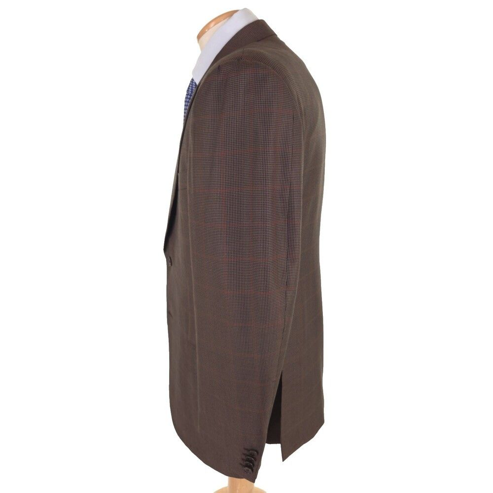 Ermenegildo Zegna Ermenegildo Zegna Houndstooth Fit Rom Blazer 52R 42 Mens Size 42R - 4 Thumbnail