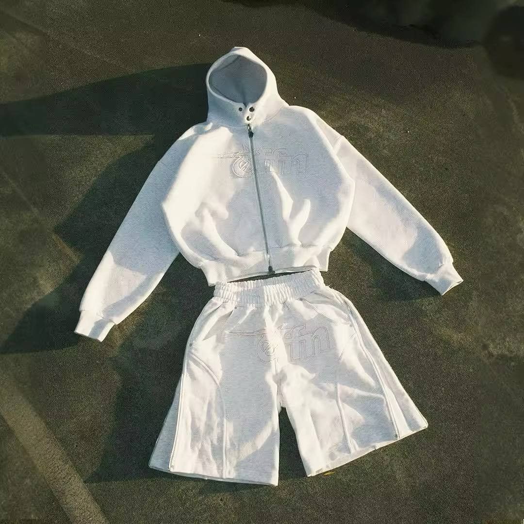 High quality hoodie and shorts set
