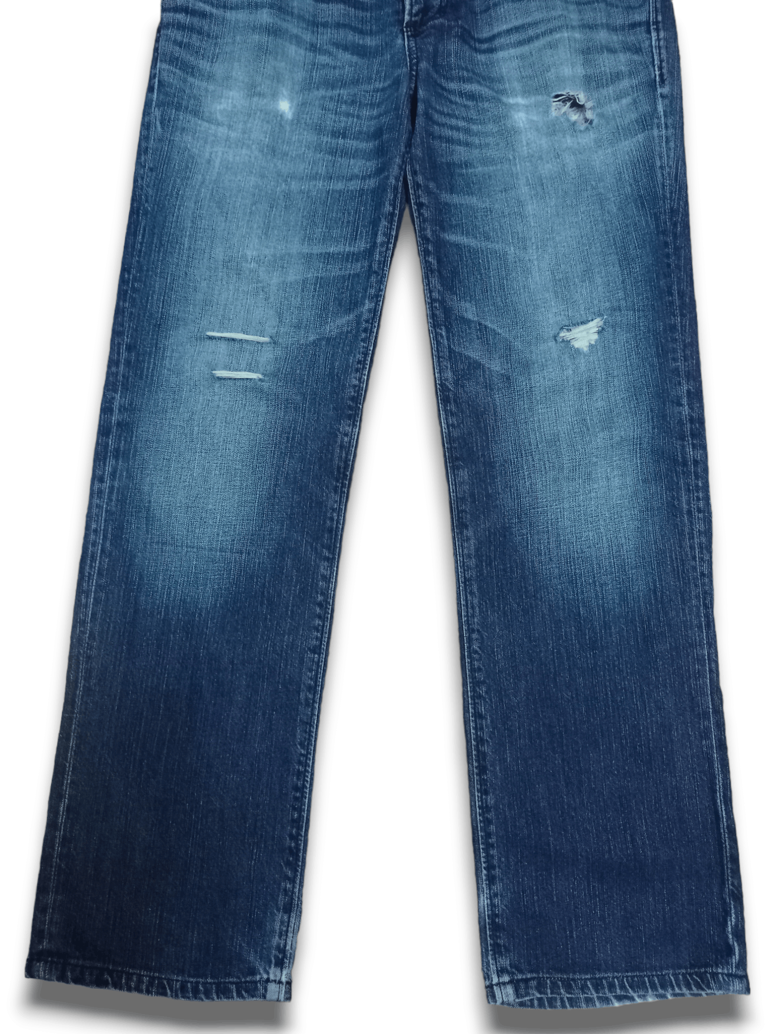 Edwin × Japanese Brand SALES🔥Vintage Edwin Blue Wash Distressed Loose Jeans Size US 32 / EU 48 - 7 Thumbnail