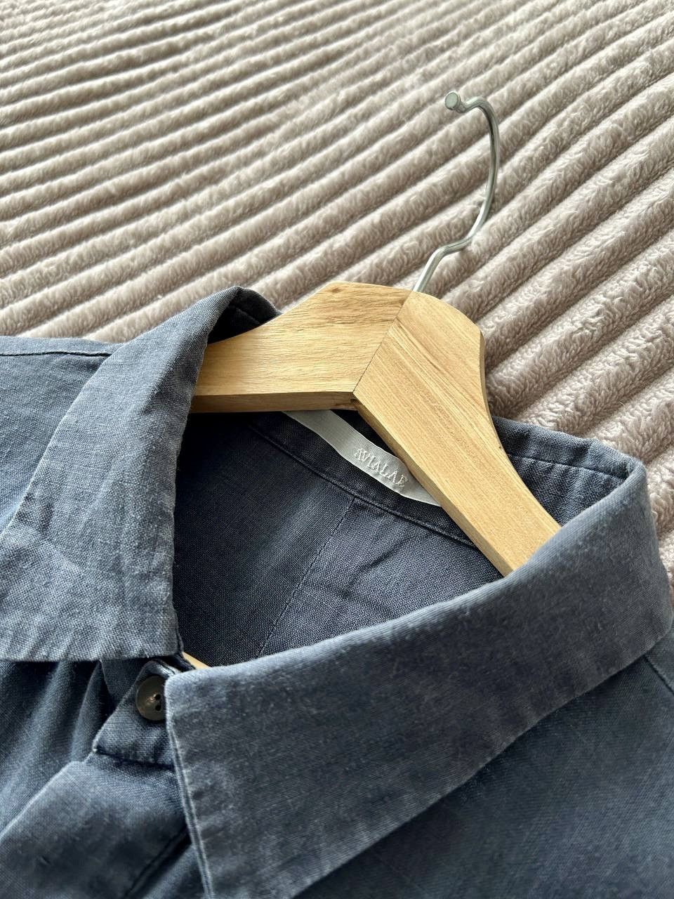 The Viridi-anne Avialae Artisanal Washed Ramie Buttoned Navy Shirt Size 3/M Size US M / EU 48-50 / 2 - 4 Thumbnail
