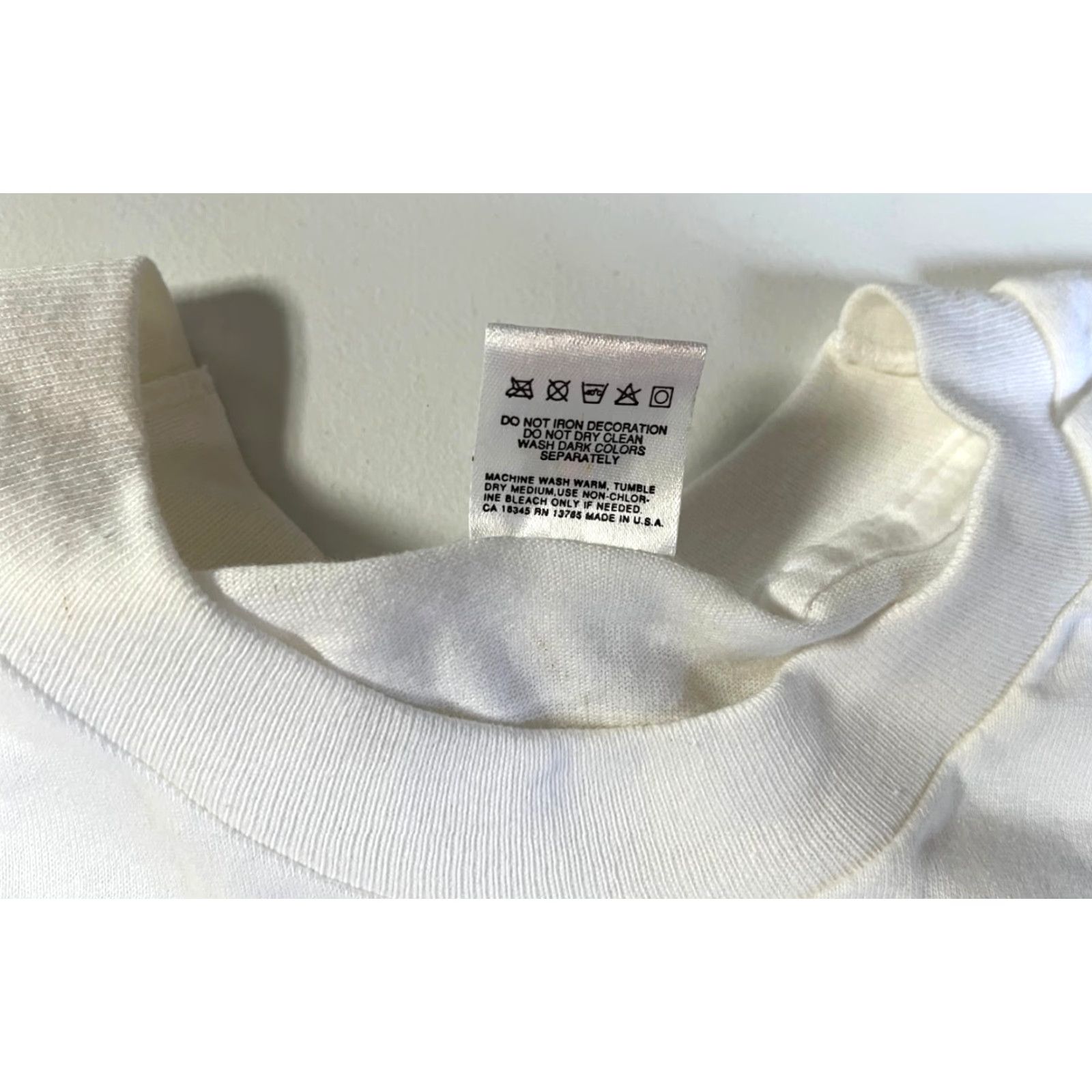 Fruit Of The Loom Fruit of the Loom T-Shirt 90s USA Monuments of America White XL Vintage Unisex Adults Boys Girls Mens Womens Size US XL / EU 56 / 4 - 6 Thumbnail