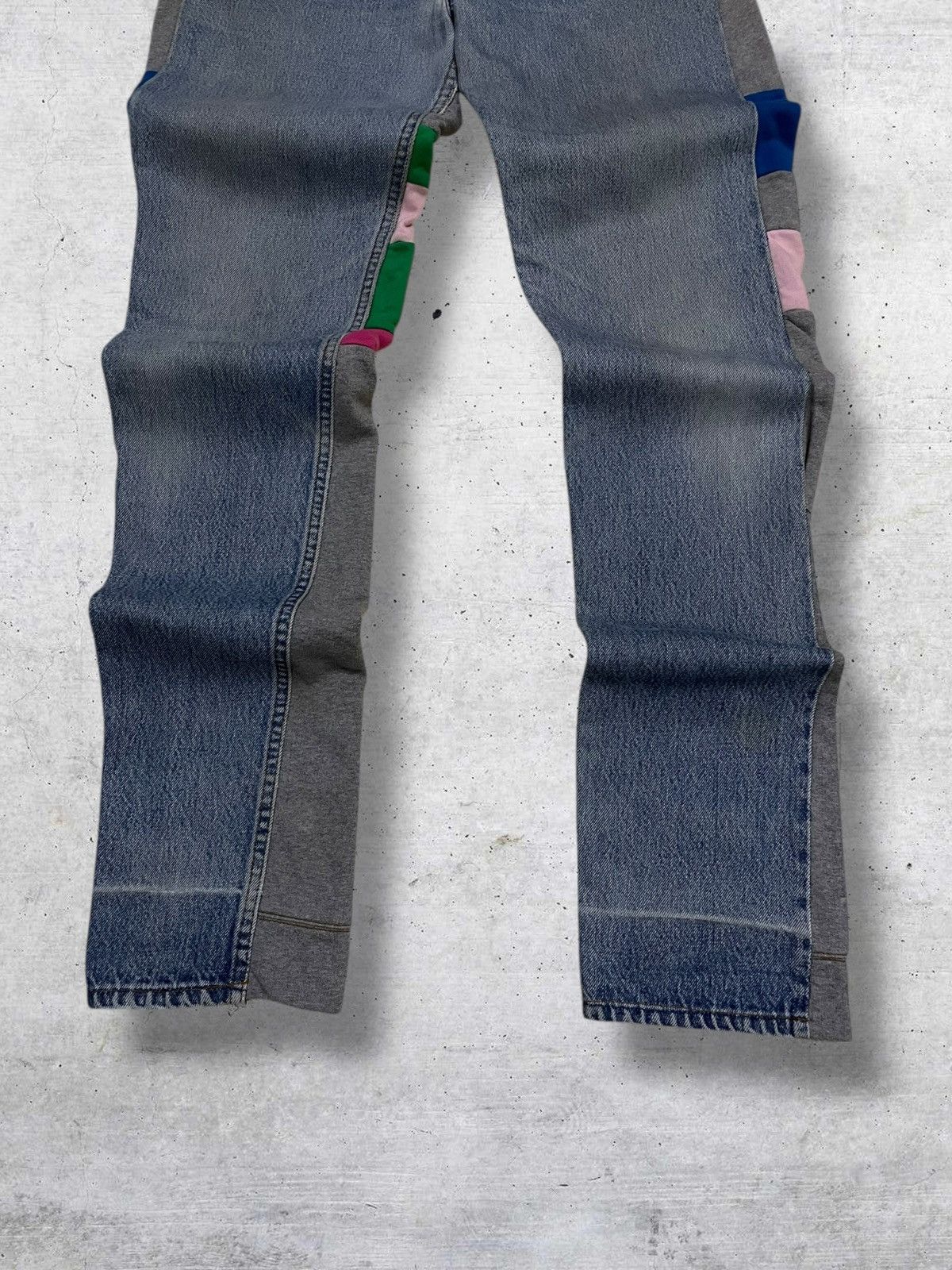 Japanese Brand H&+KB VINTAGE 1990S JAPAN DESIGNER DENIM REBUILD SWEATPANT Size US 28 / EU 44 - 3 Thumbnail