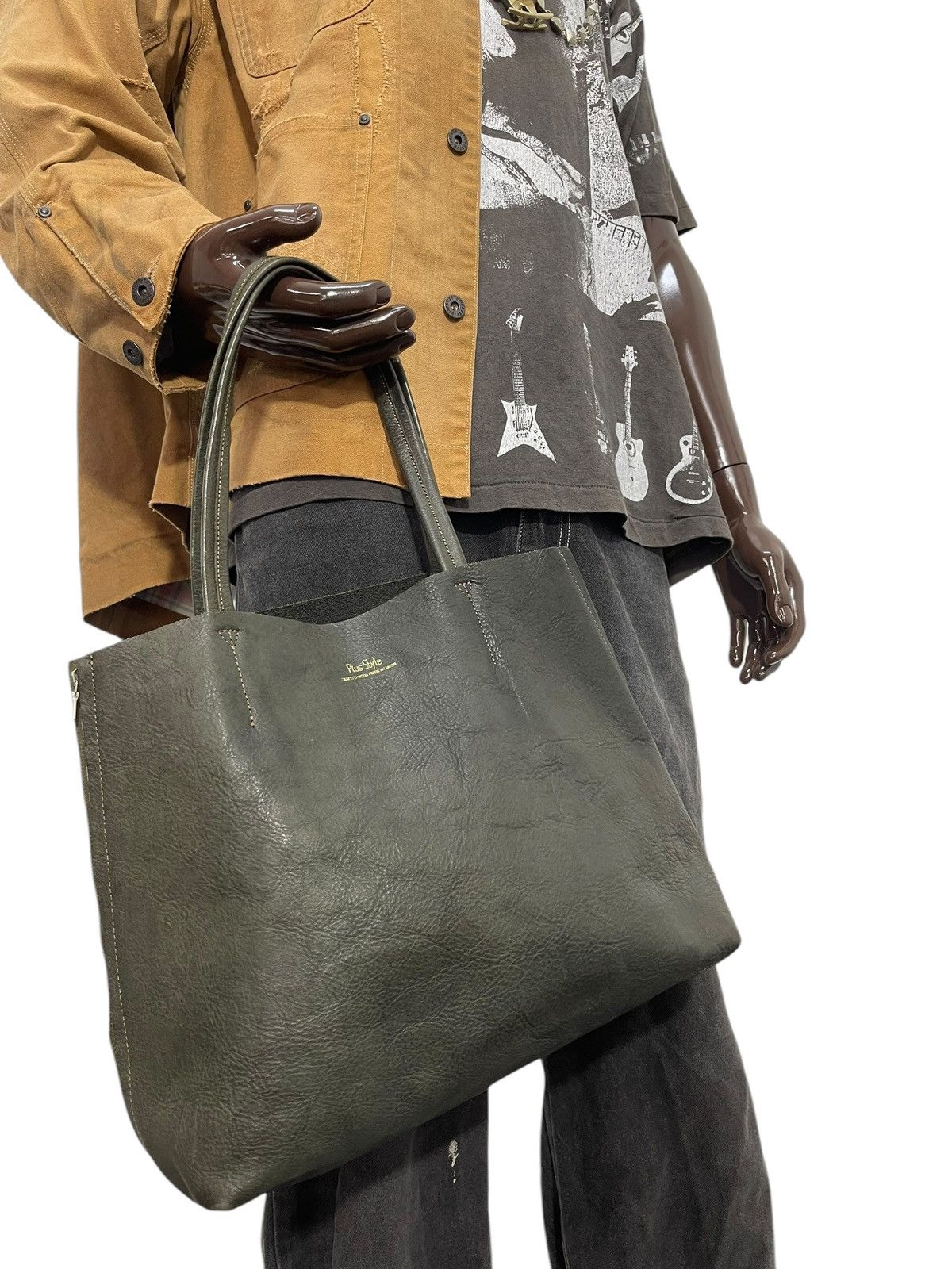 Genuine Leather Full Leather Plus Style Japan Tote Shoulder Bag 1🟩7 Size ONE SIZE - 4 Thumbnail