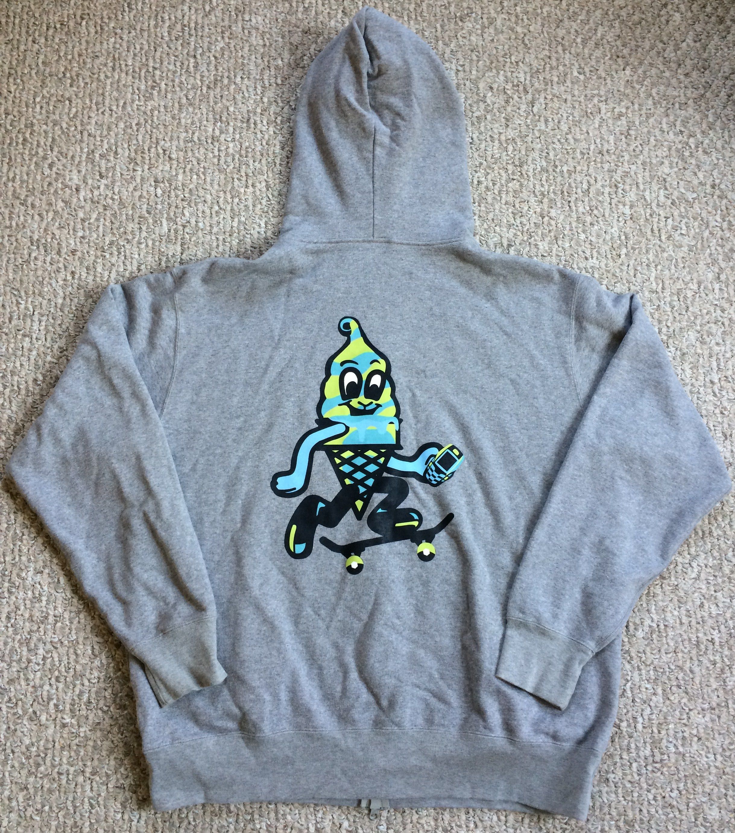 Billionaire Boys Club OG Ice Cream BBC Glow in the Dark Clock Full Zip Hoodie Size US XL / EU 56 / 4 - 7 Thumbnail