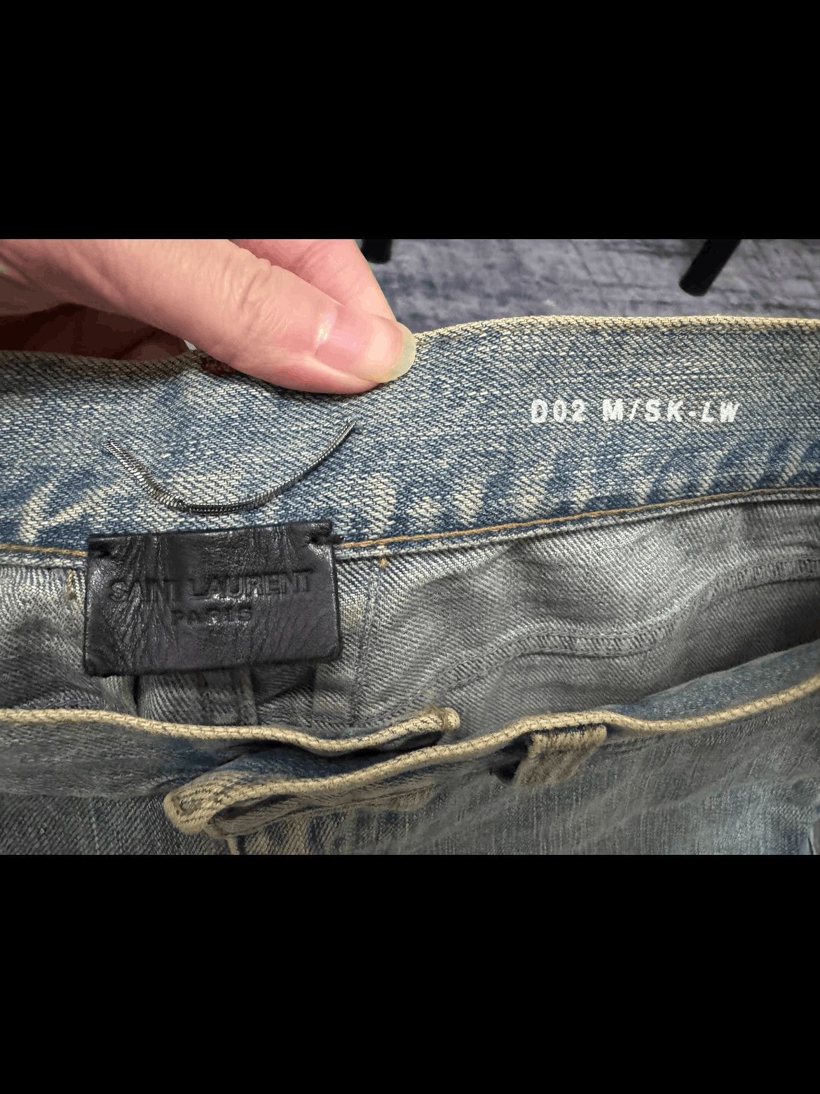 Saint Laurent Paris Saint Laurent Paris by Hedi 16SS Mud Wash Double Cut Denim- Size US 29 - 6 Thumbnail