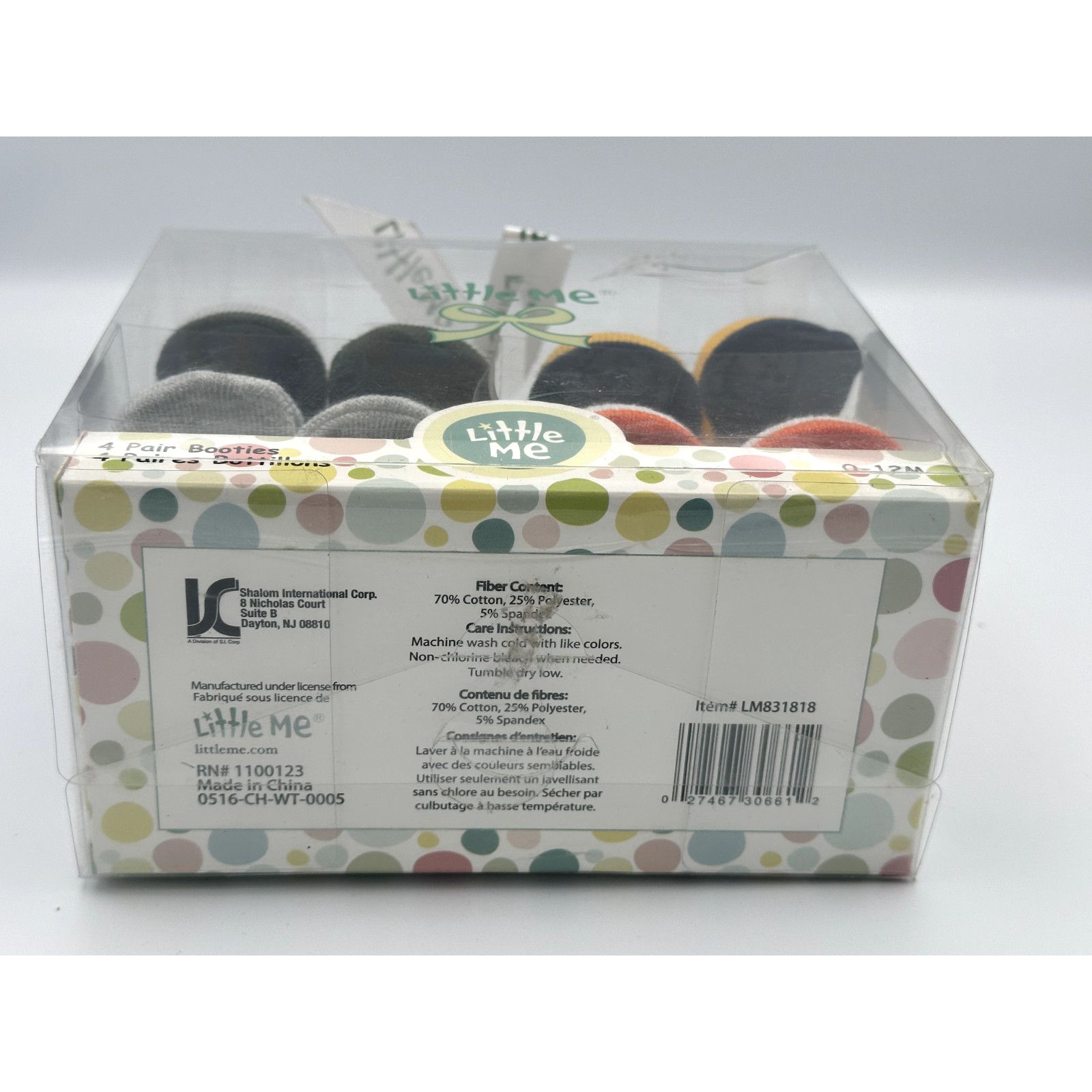Other Little Me Baby Booties 4-Pair Assorted Animal Jungle Safari Size US 5 / EU 37 - 9 Thumbnail
