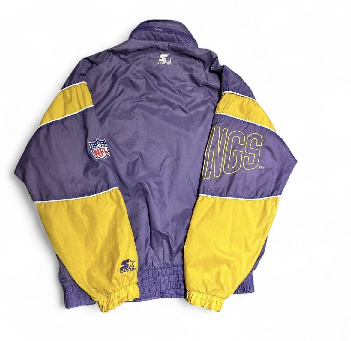 Vintage Minnesota Vikings Vintage Starter Jacket szL Size US L / EU 52-54 / 3 - 2 Thumbnail
