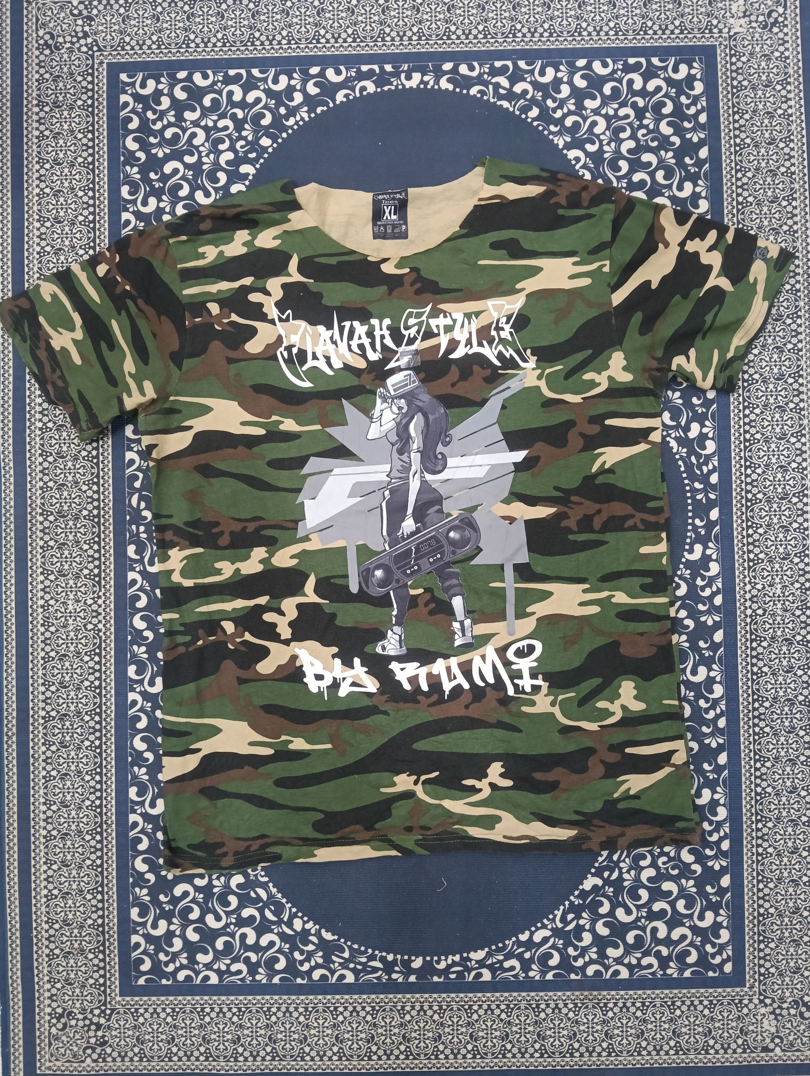 Rap Tees Camouflage Japanese Brand Rap/Hip-hop Tees Size US L / EU 52-54 / 3 - 2 Thumbnail