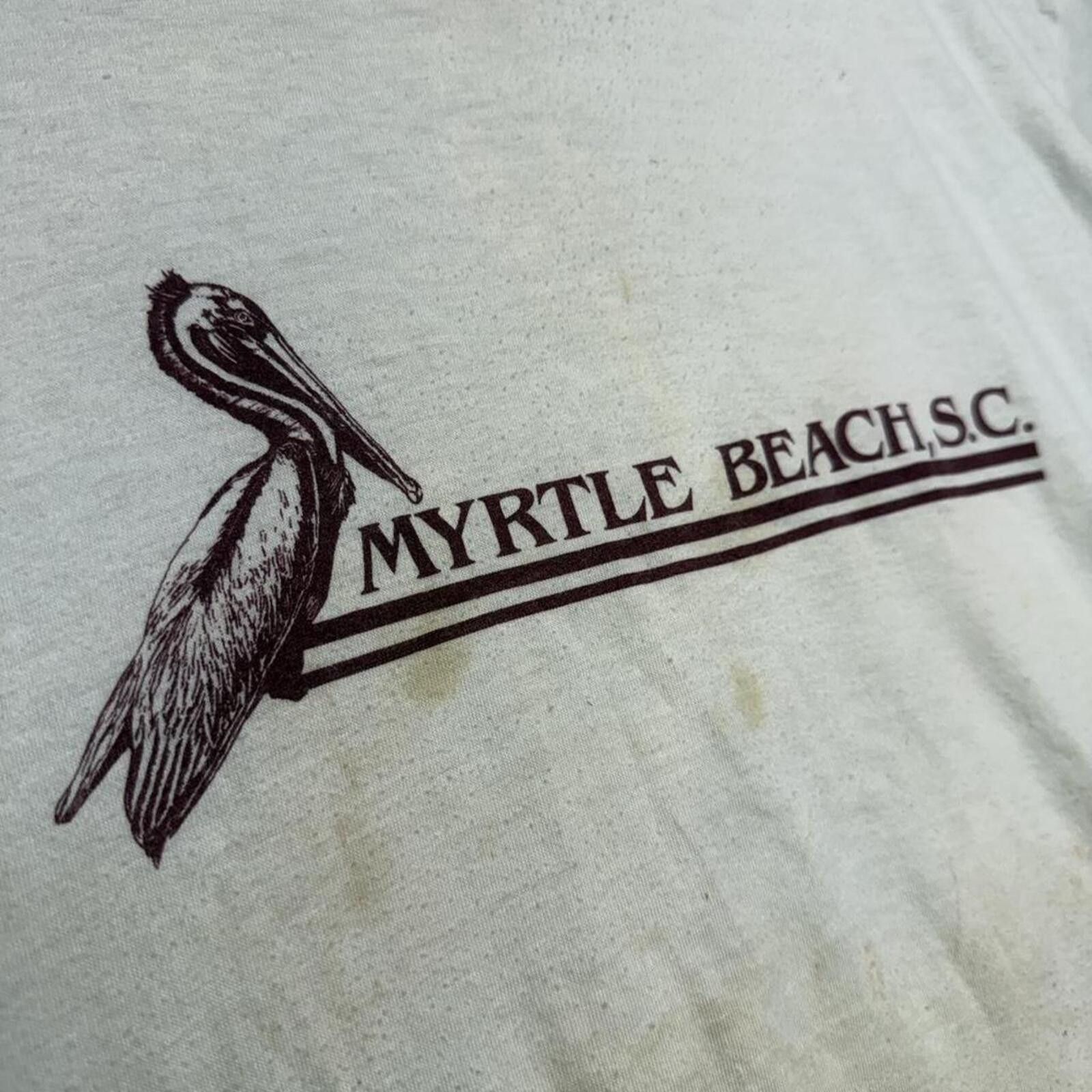 Other Vintage thrashed 1980s Myrtle Beach South Carolina T-Shirt Size US L / EU 52-54 / 3 - 3 Thumbnail