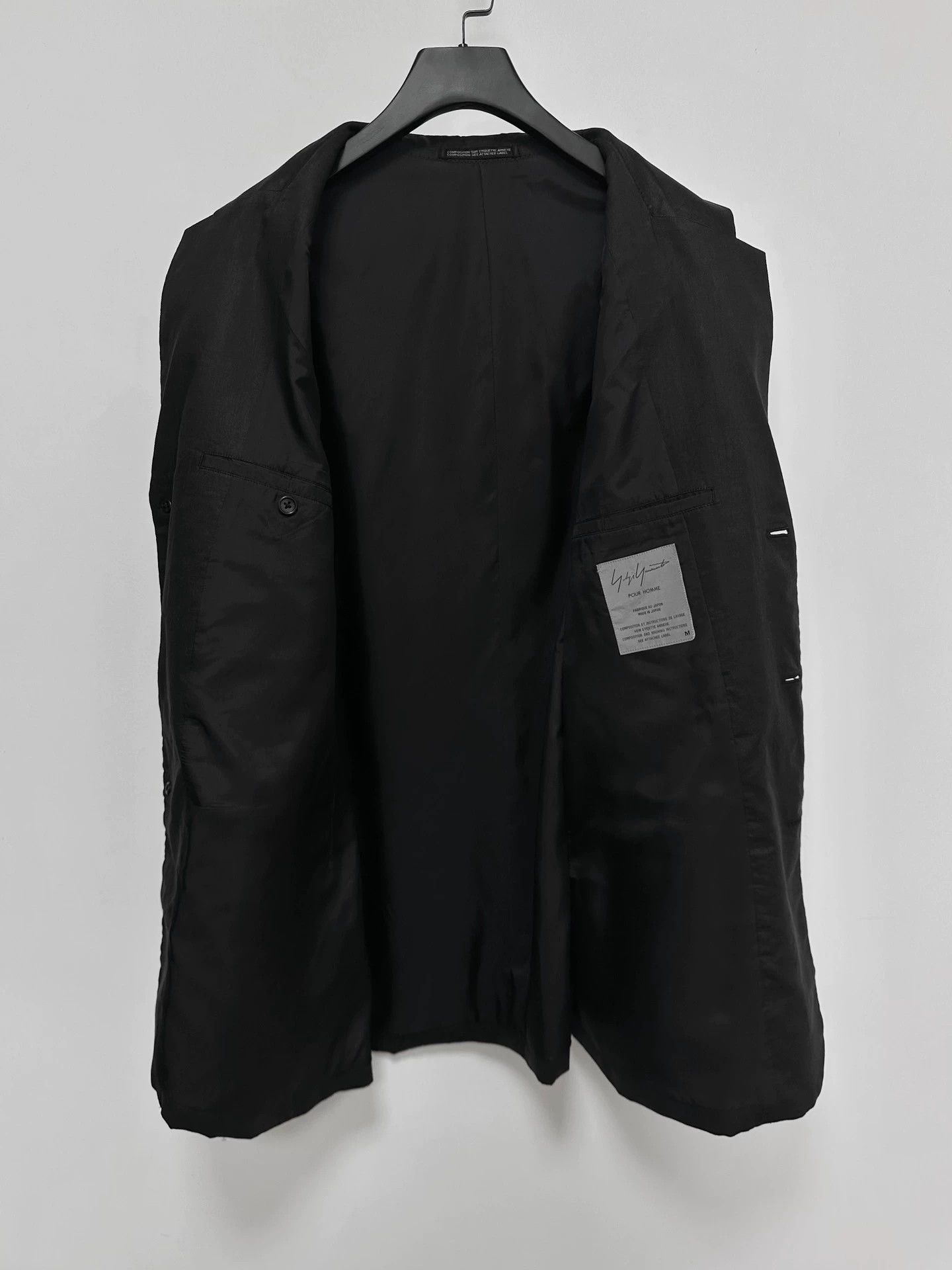 Yohji Yamamoto Yohji Yamamoto 98ss Black Linen Flower Embrd Jkt Size US M / EU 48-50 / 2 - 4 Thumbnail